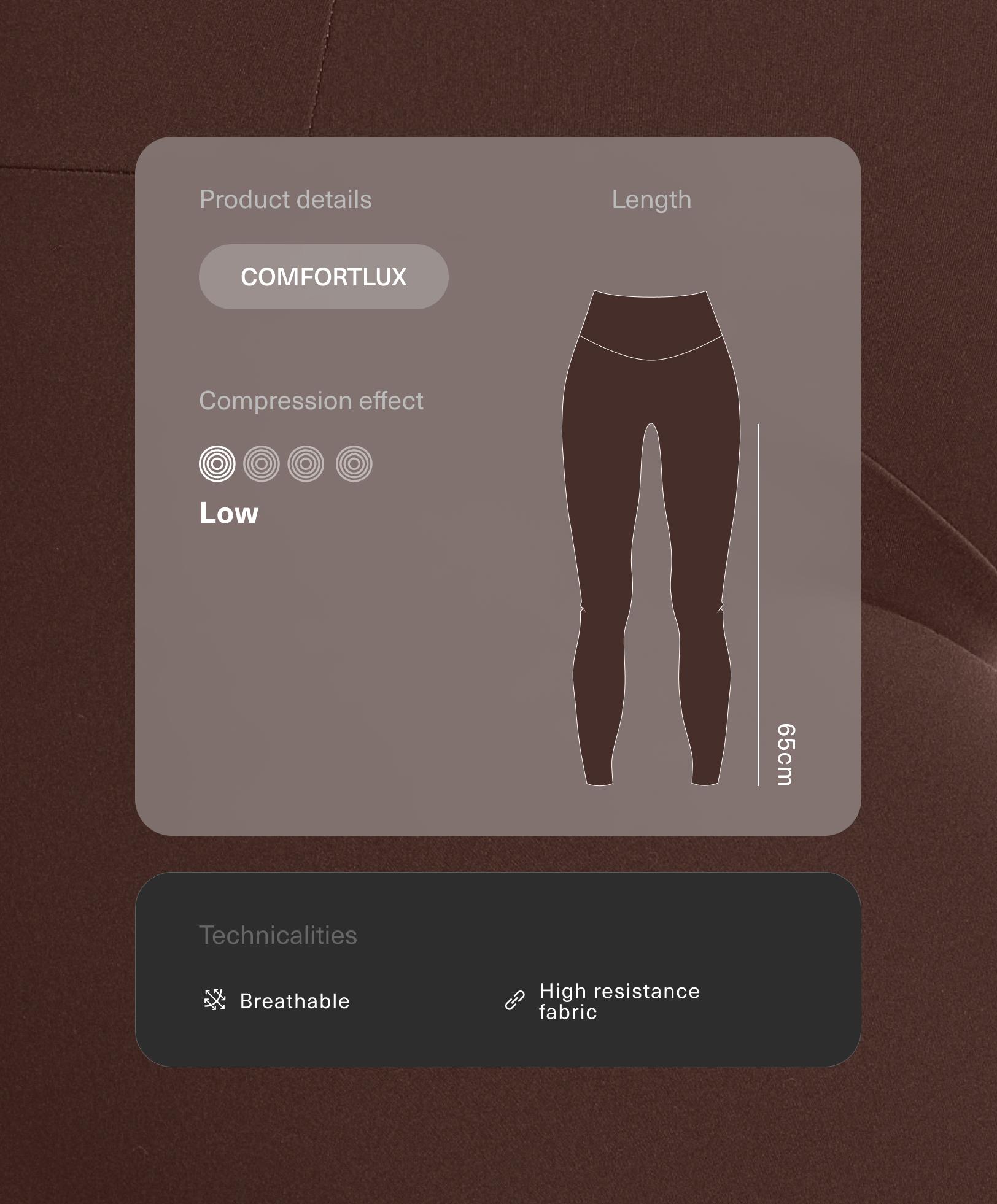 Legging Comfortlux de maternité 65&nbsp;cm