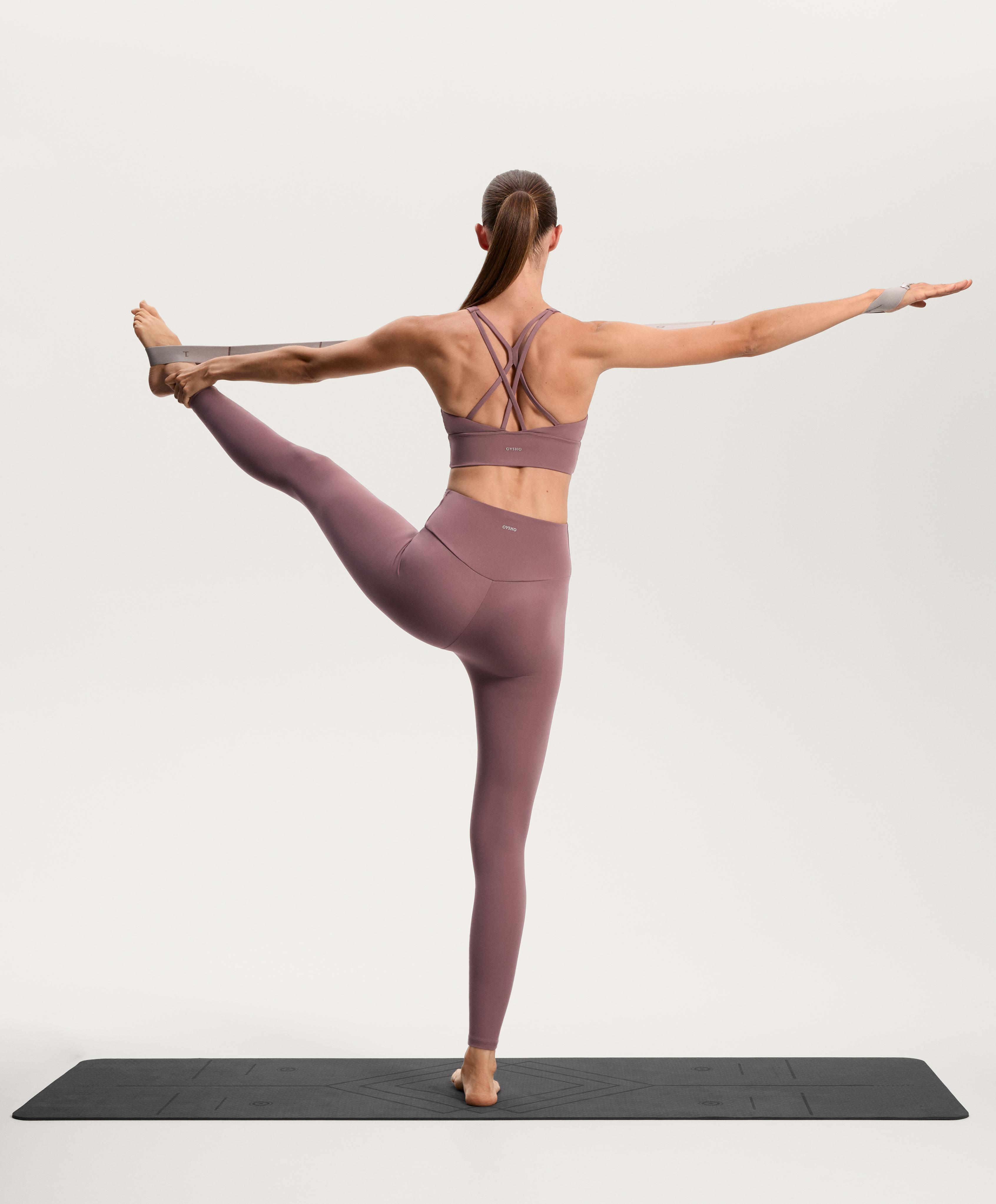 Pink mauve Comfortlux super high rise total look with crossover bra