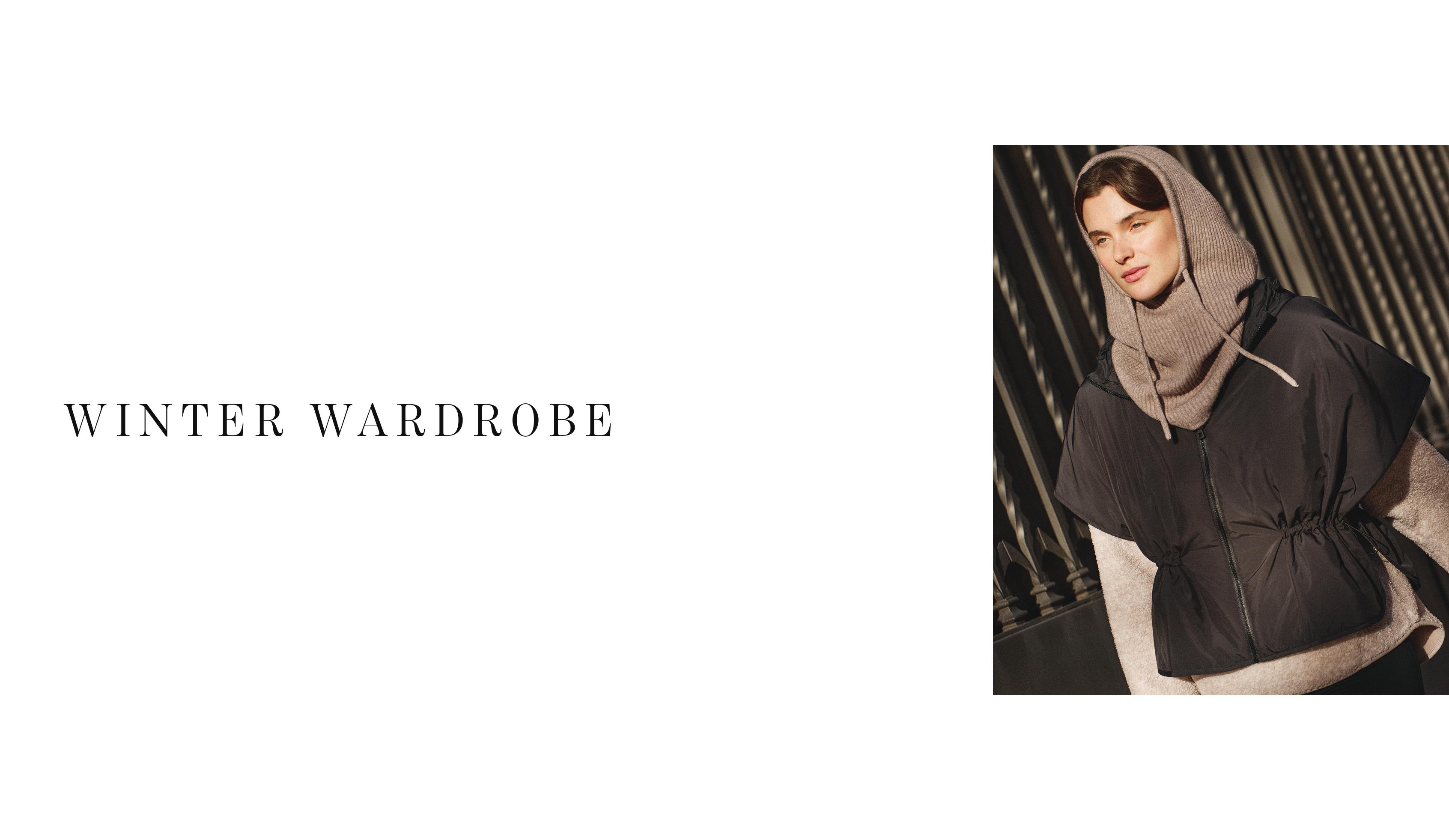 Hooded padded gilet — BLACK