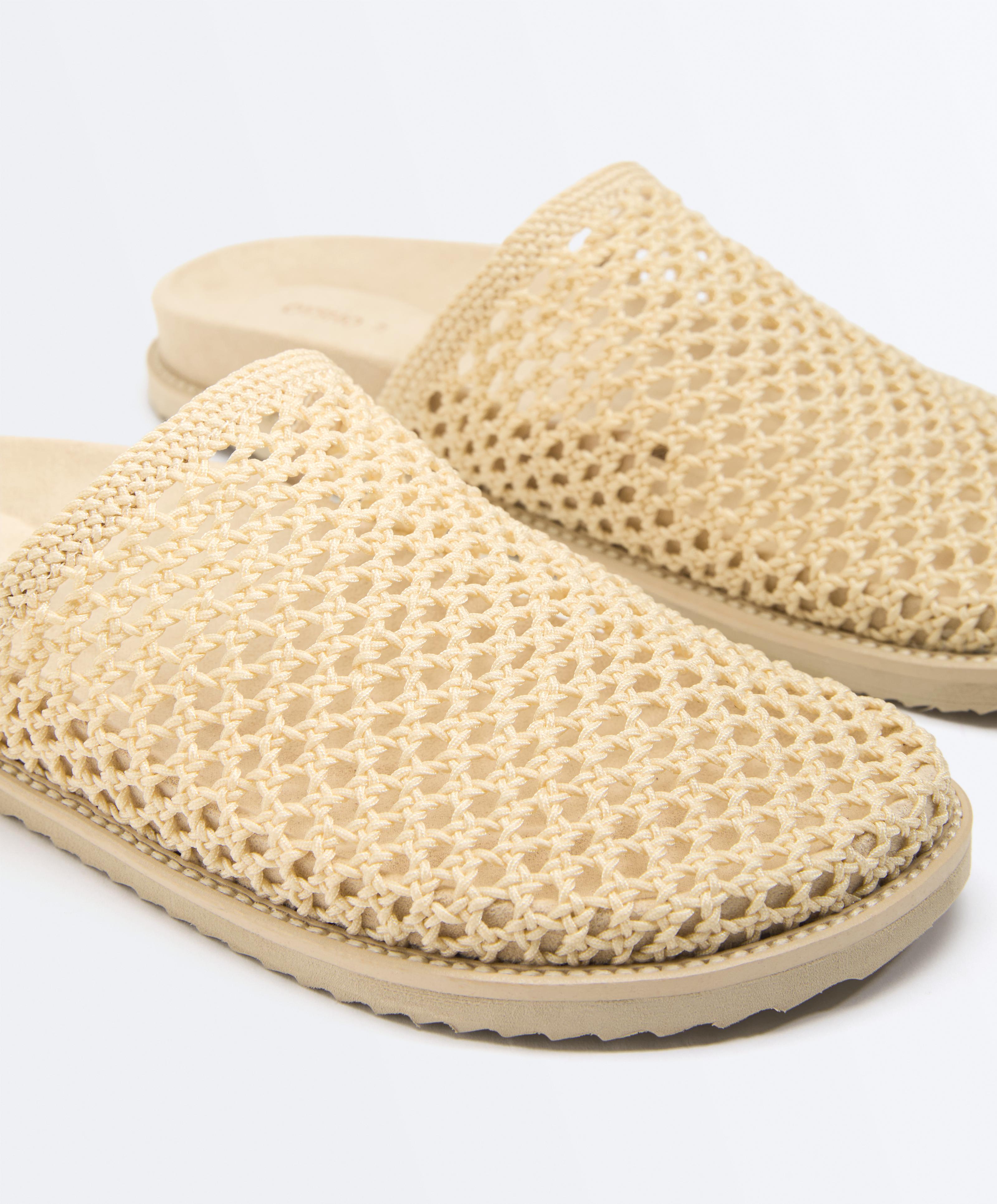 Braided clogs — ECRU