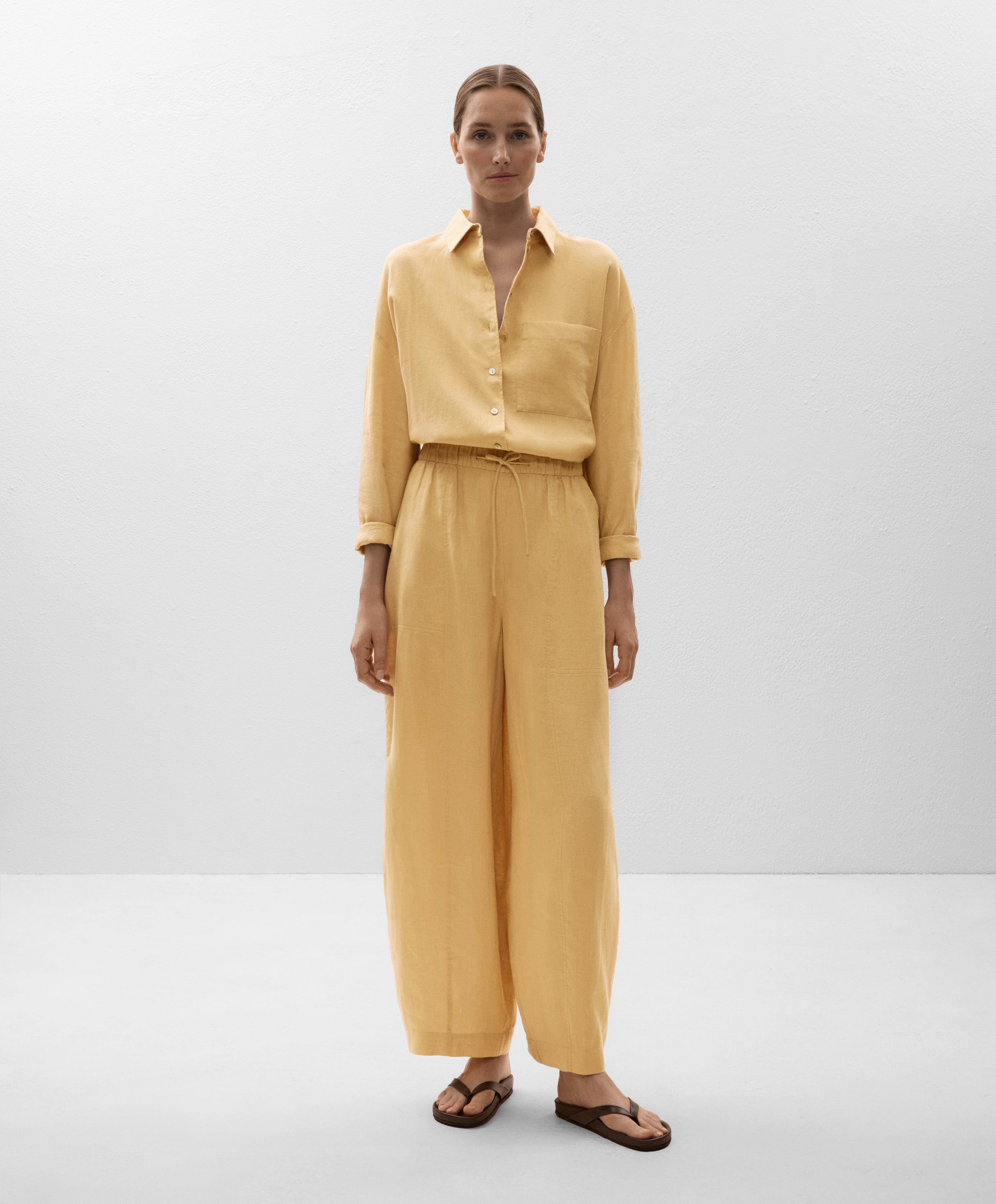 قميص مريح 100% من الكتان - تخفيضات قميص مريح 100% من الكتان - تخفيضات