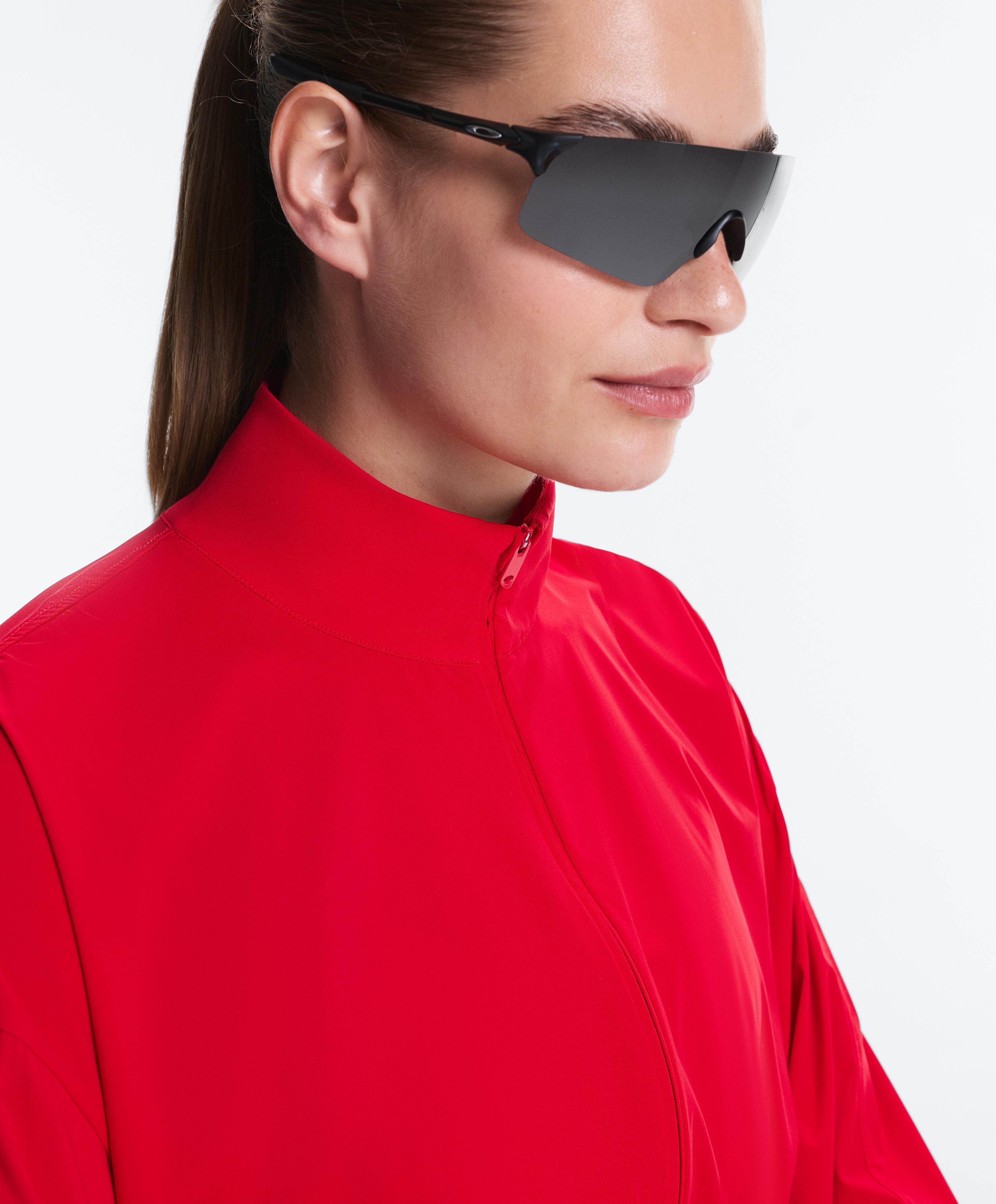 Light Touch boxy technical jacket — BRIGHT RED
