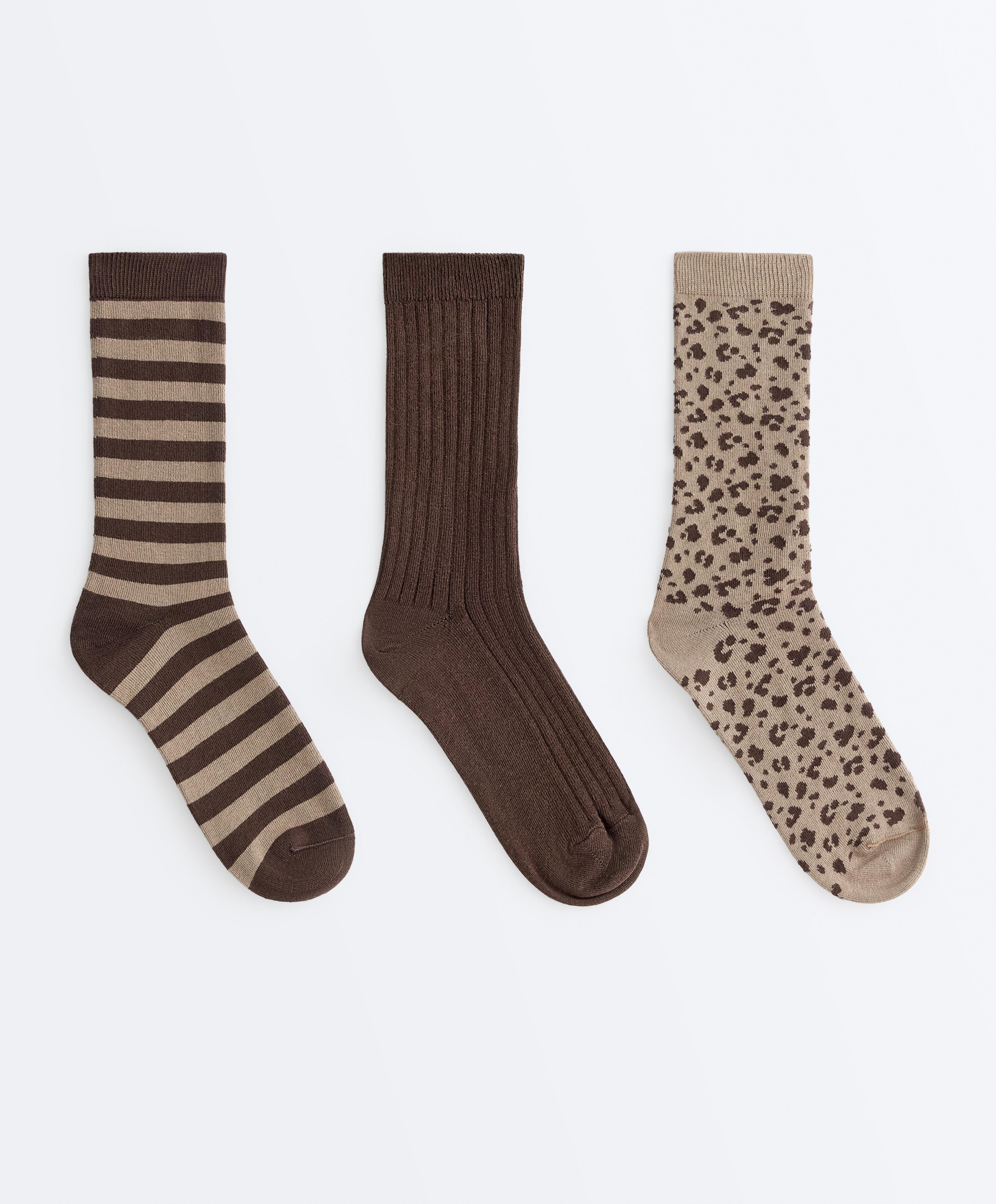 3 pairs of cotton blend classic socks