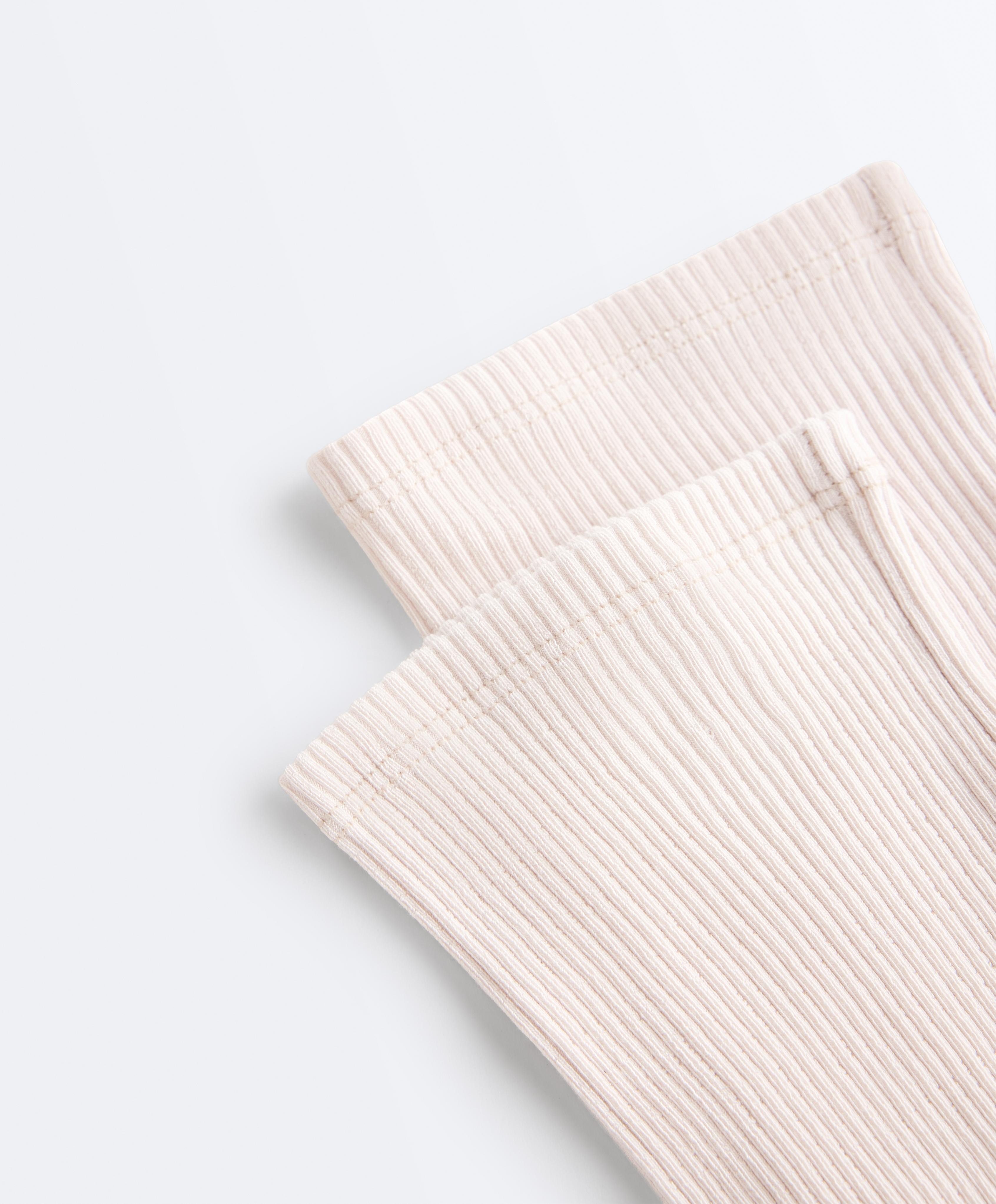 Modal blend legwarmers — ECRU
