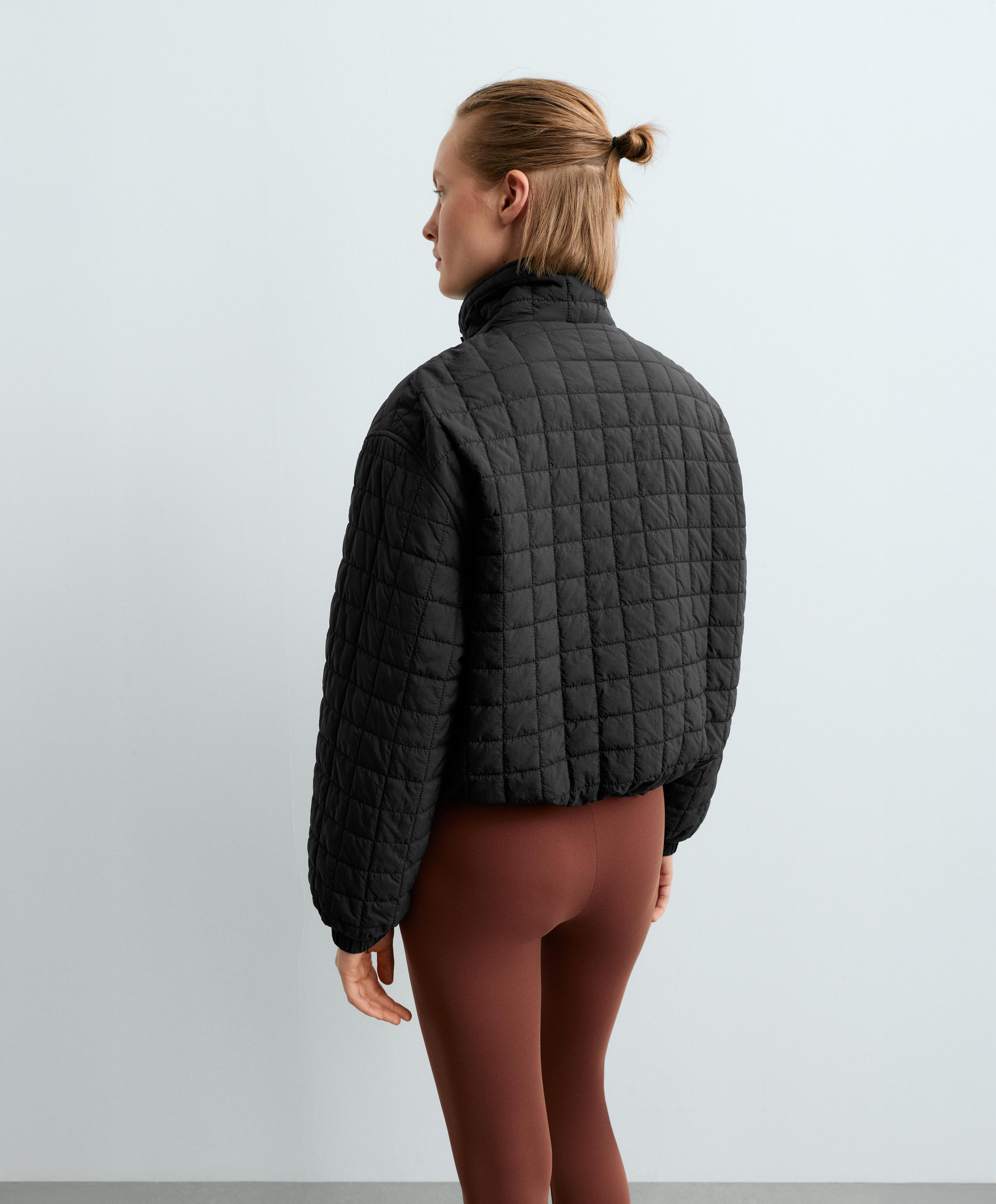 Short FELLEX® AEROGEL padded jacket — BLACK