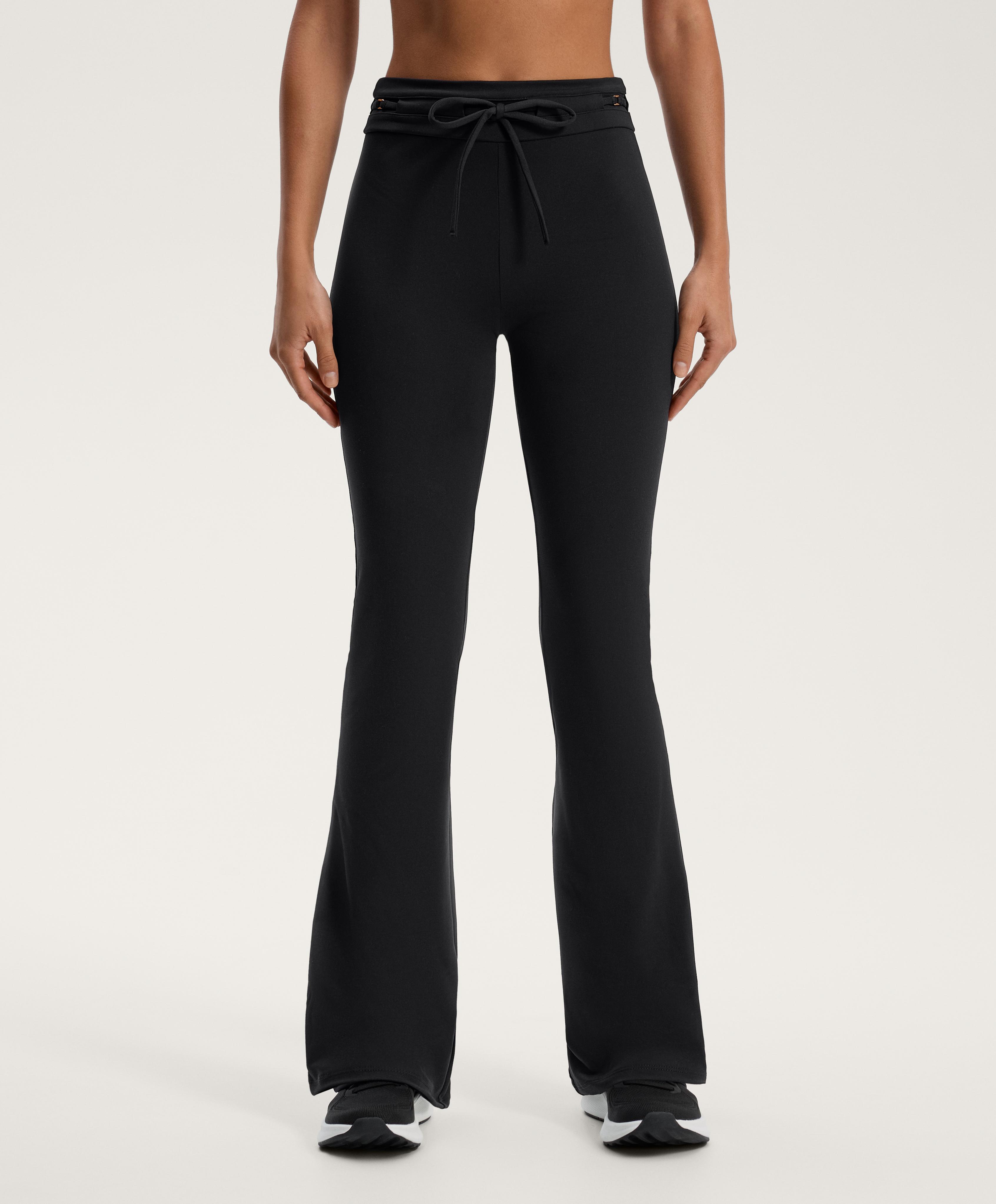 Comfortlux belted flare trousers Comfortlux belted flare trousers