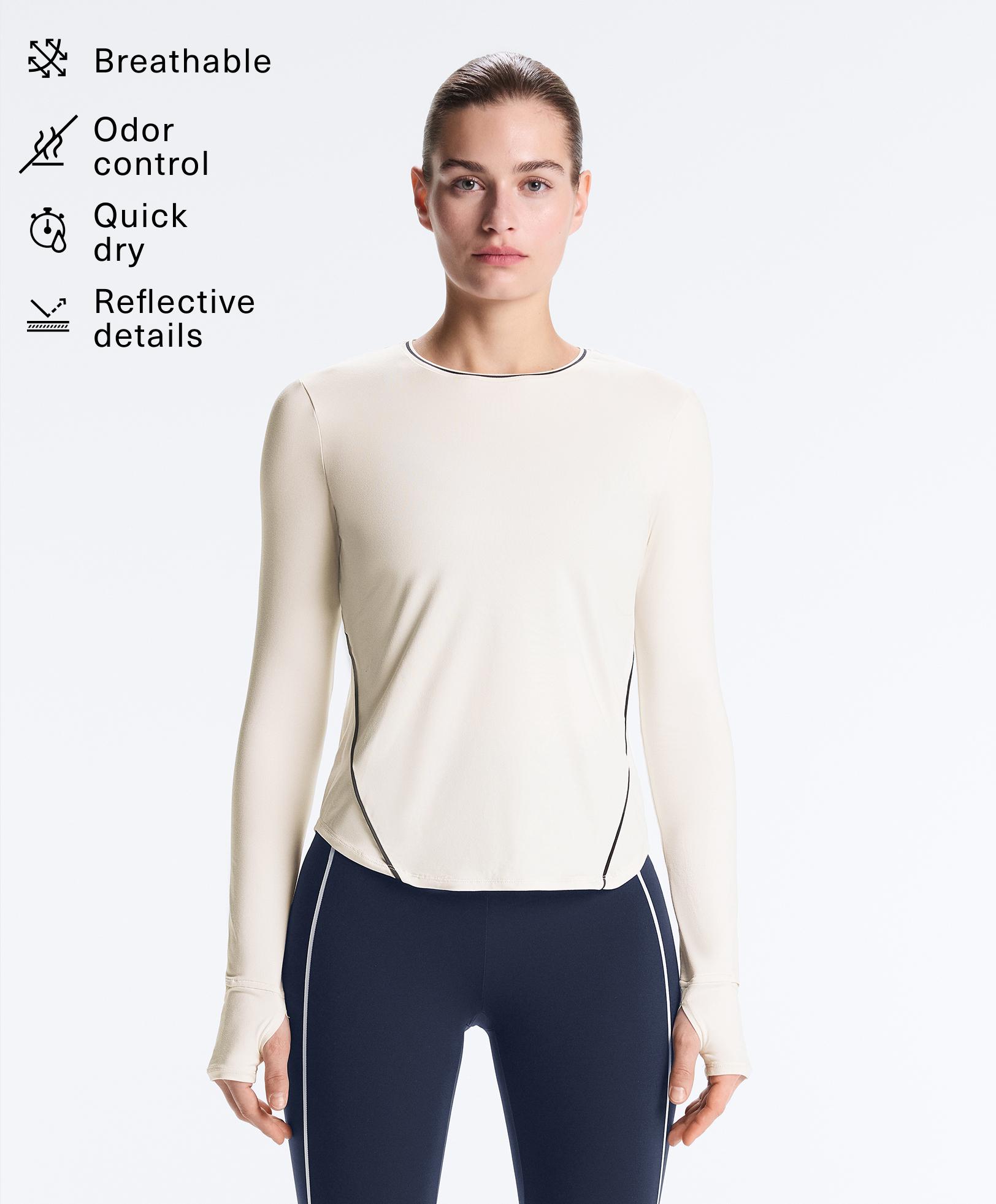 Long-sleeve technical piping T-shirt Long-sleeve technical piping T-shirt