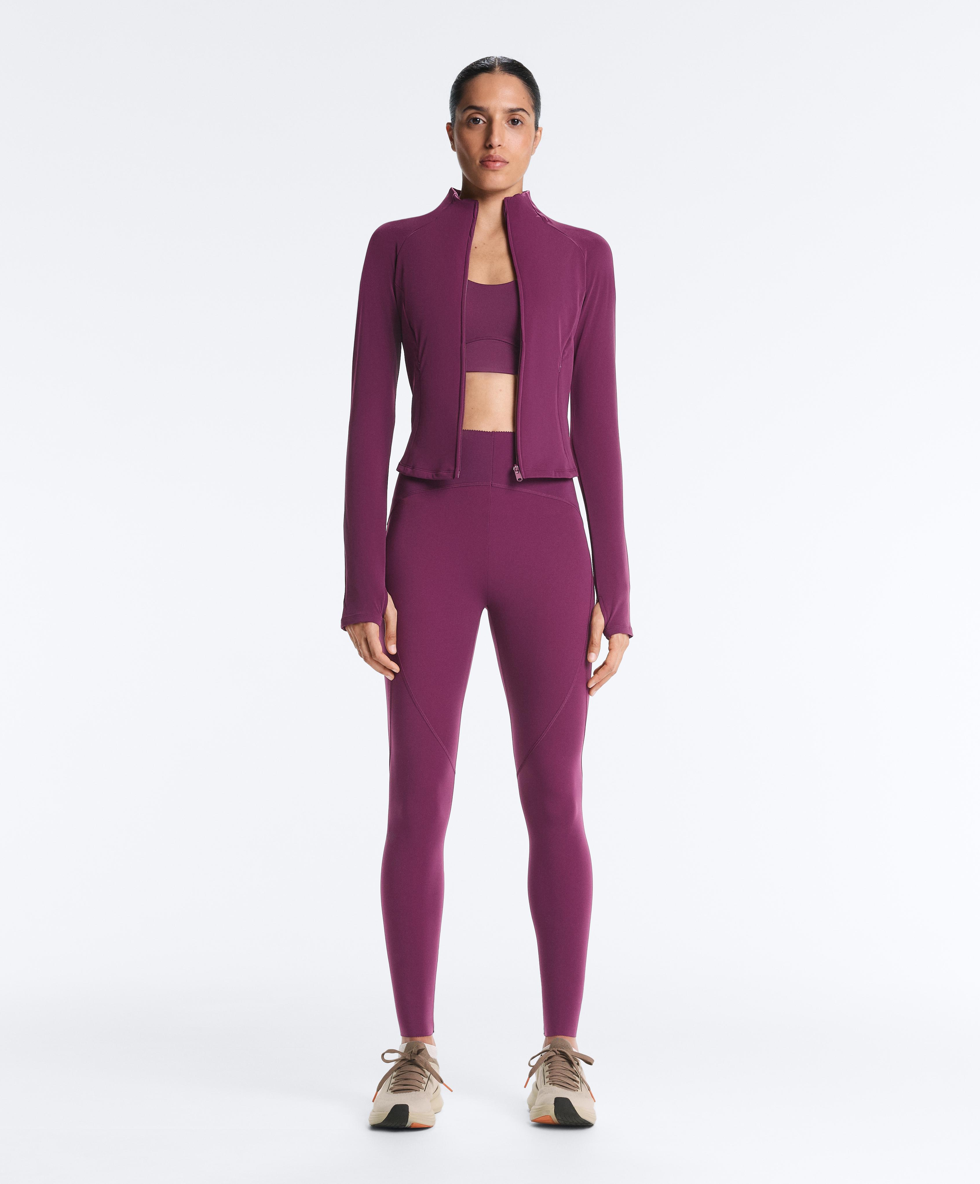 Light warm technical jacket — DARK PLUM