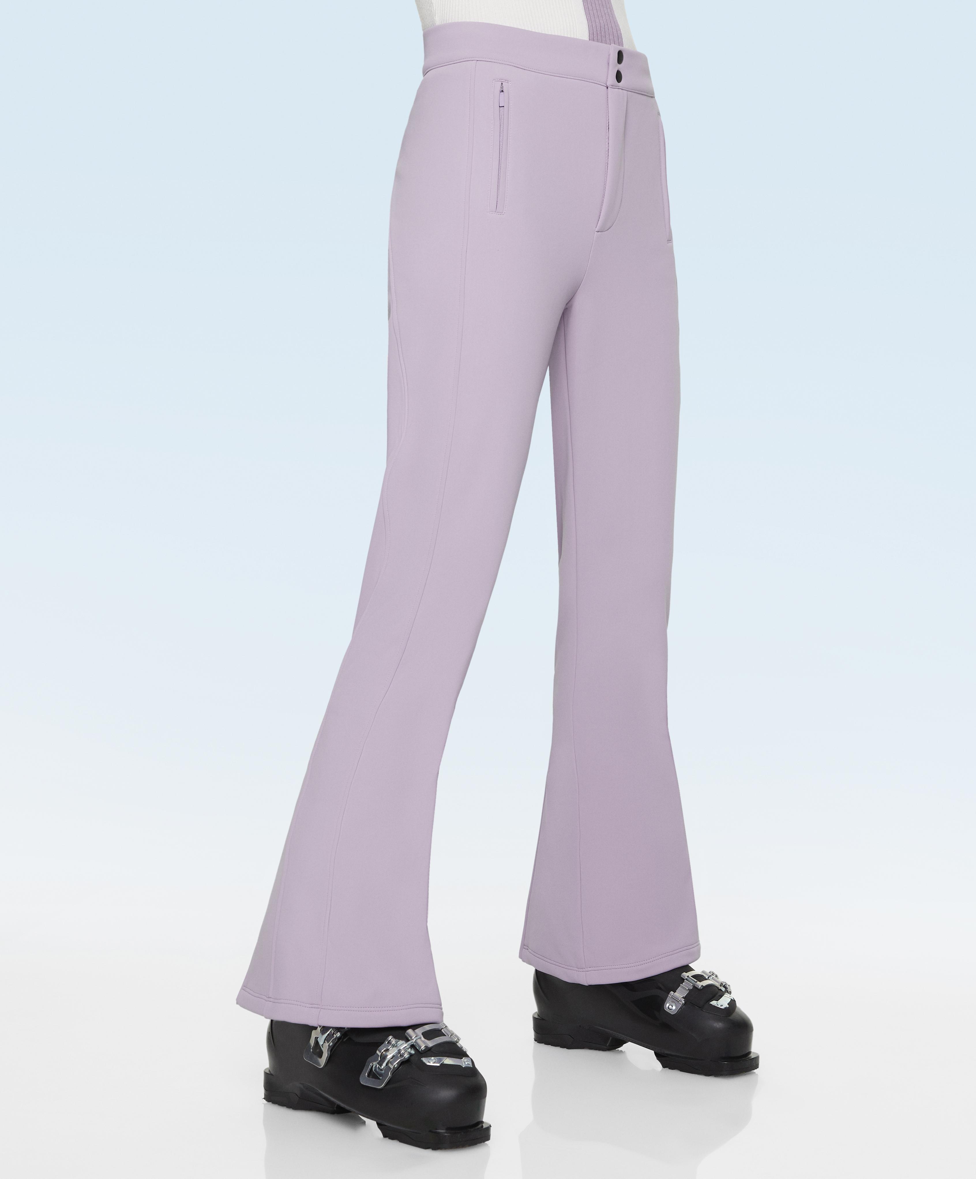 Water-resistant flare stretch SKI trousers