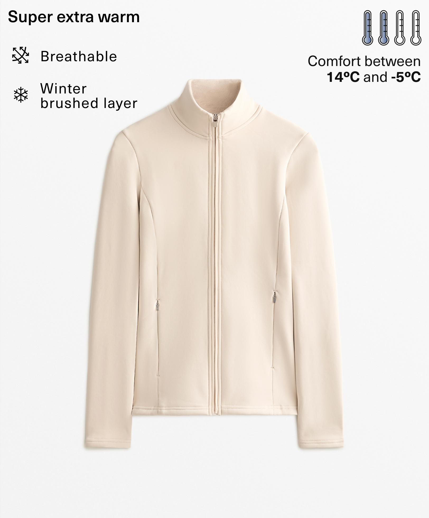 Seamless super extra-warm technical jacket