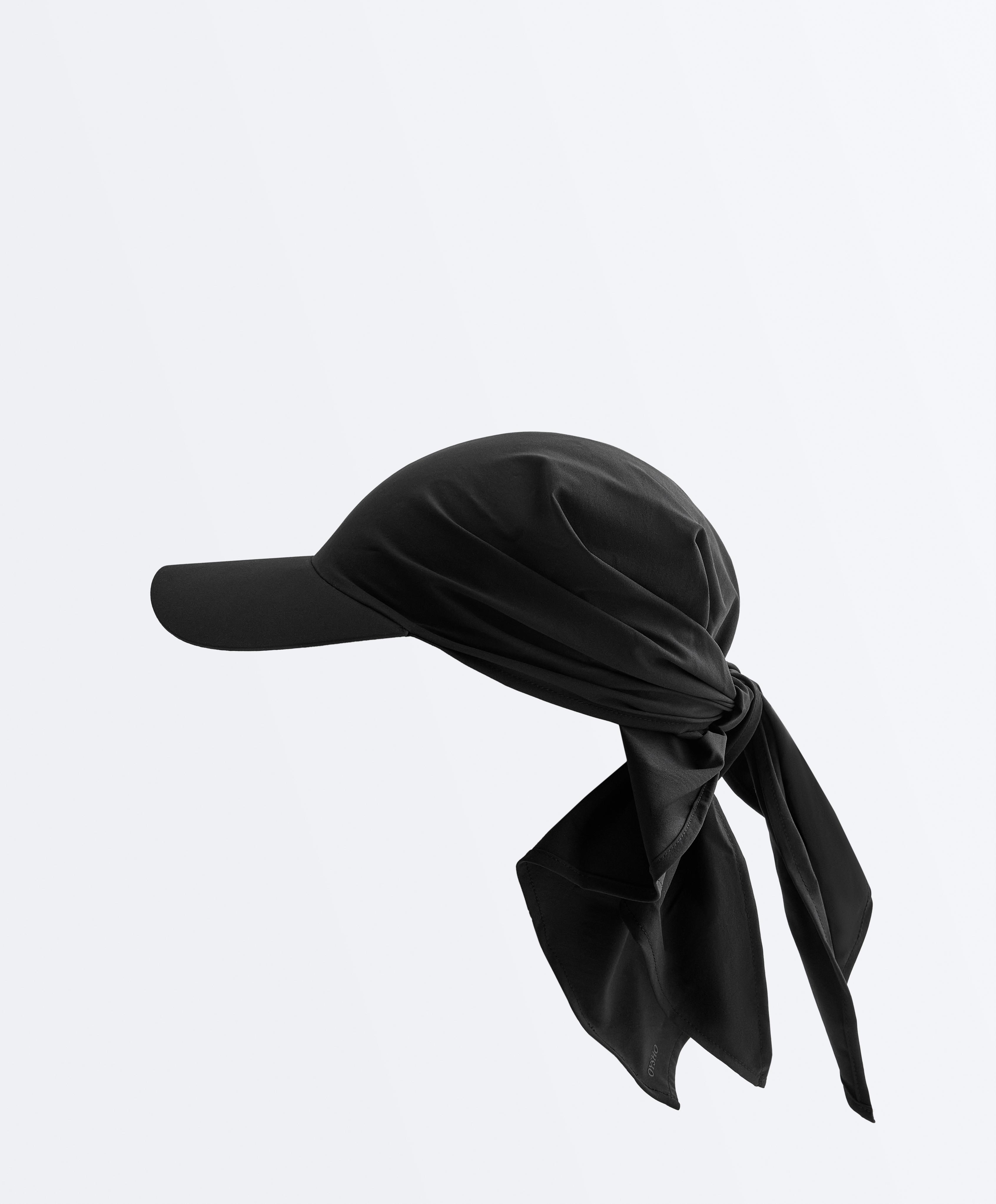 Lightweight knotted visor — BLACK