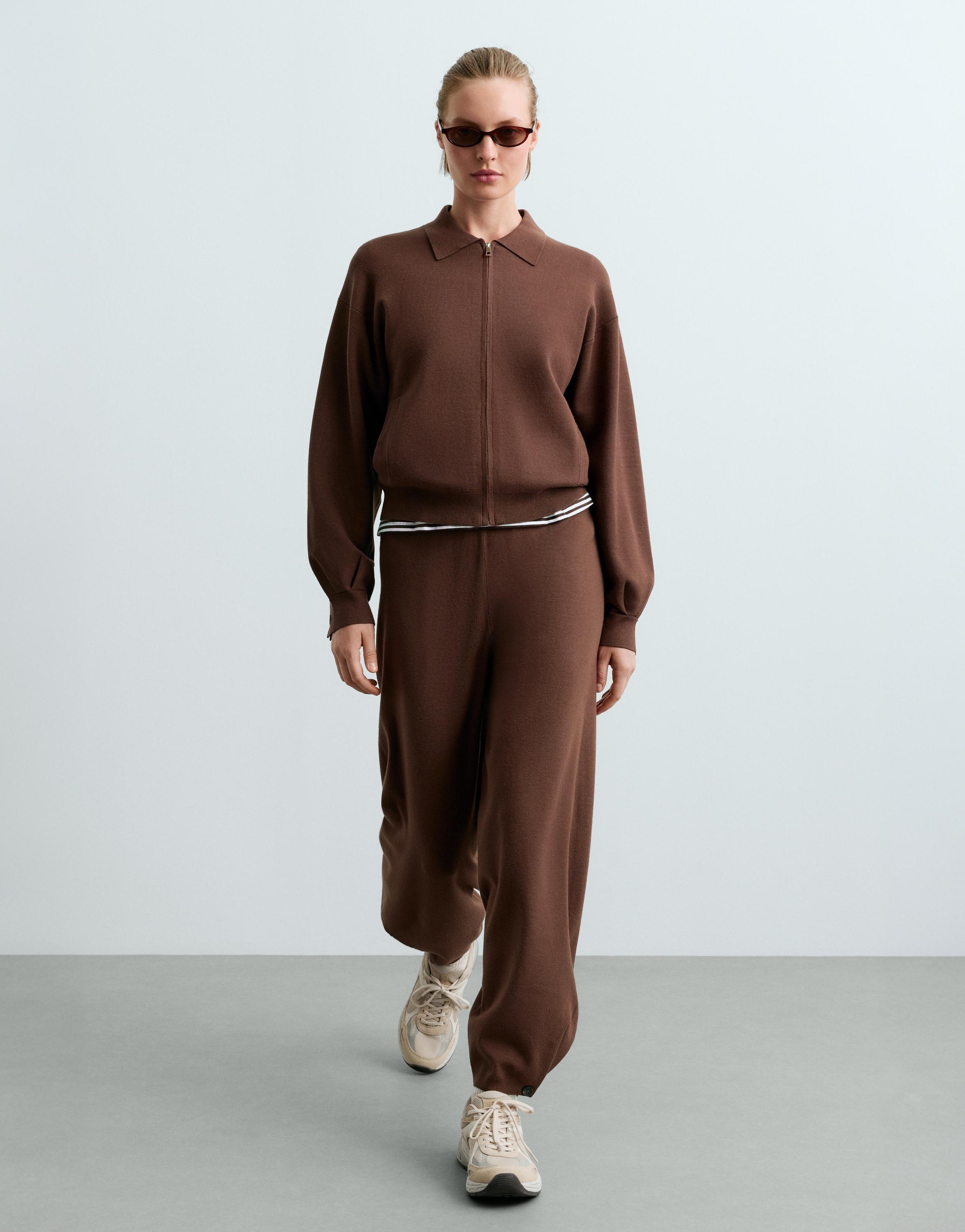 Knit polo jacket — COCOA