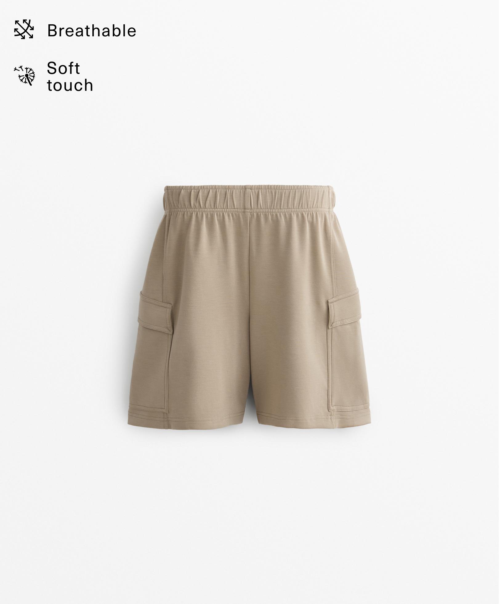 Soft Touch Bermuda shorts with modal and pockets - Sale