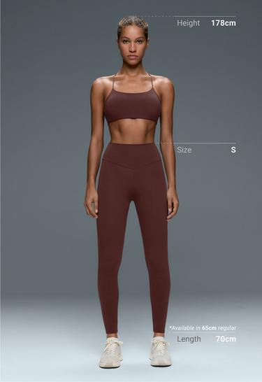 Ankle-length High rise Comfortlux leggings — CHOCOLATE 5