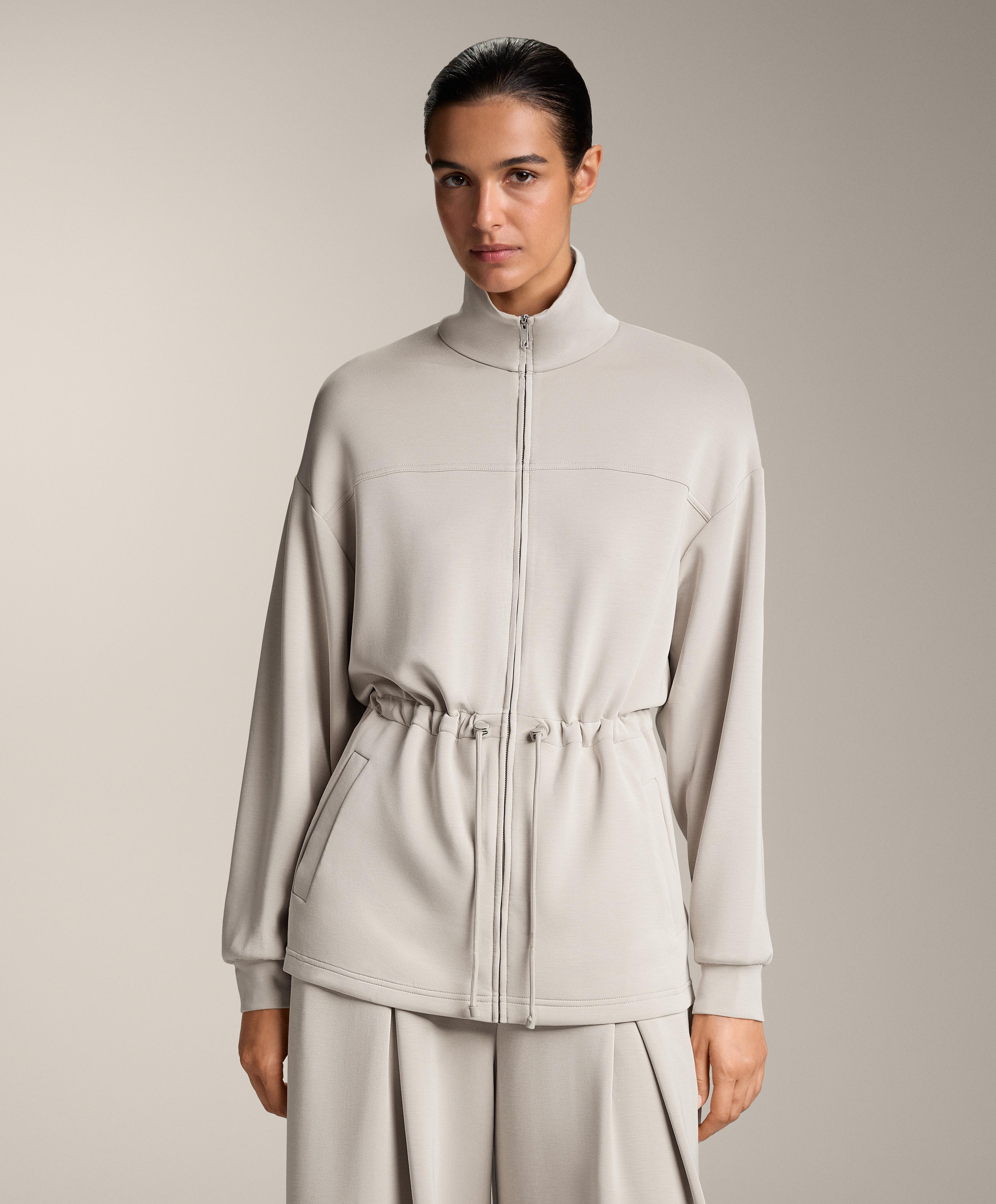 Veste longue à poches avec modal au toucher doux