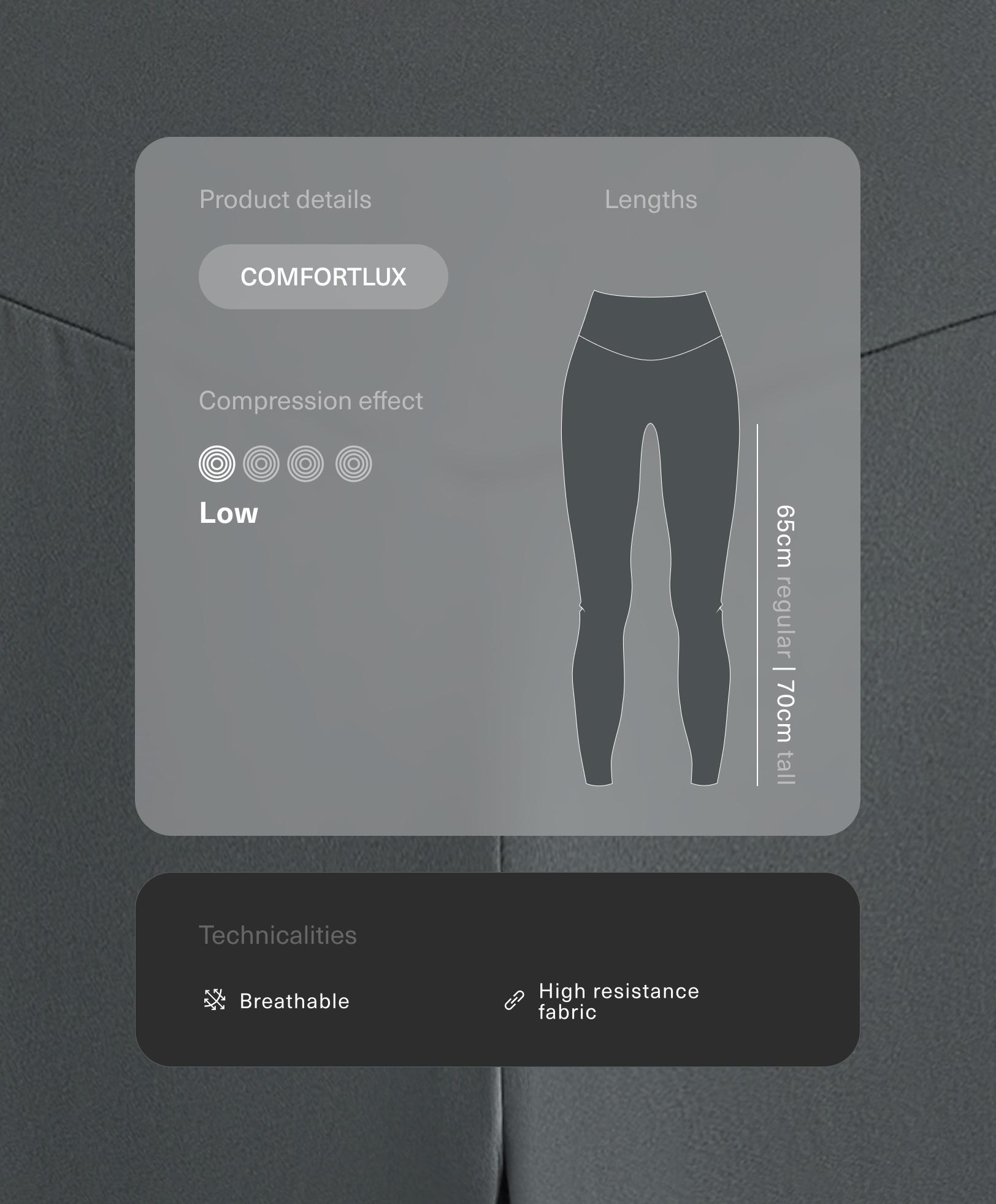 Enkellange legging high rise Comfortlux