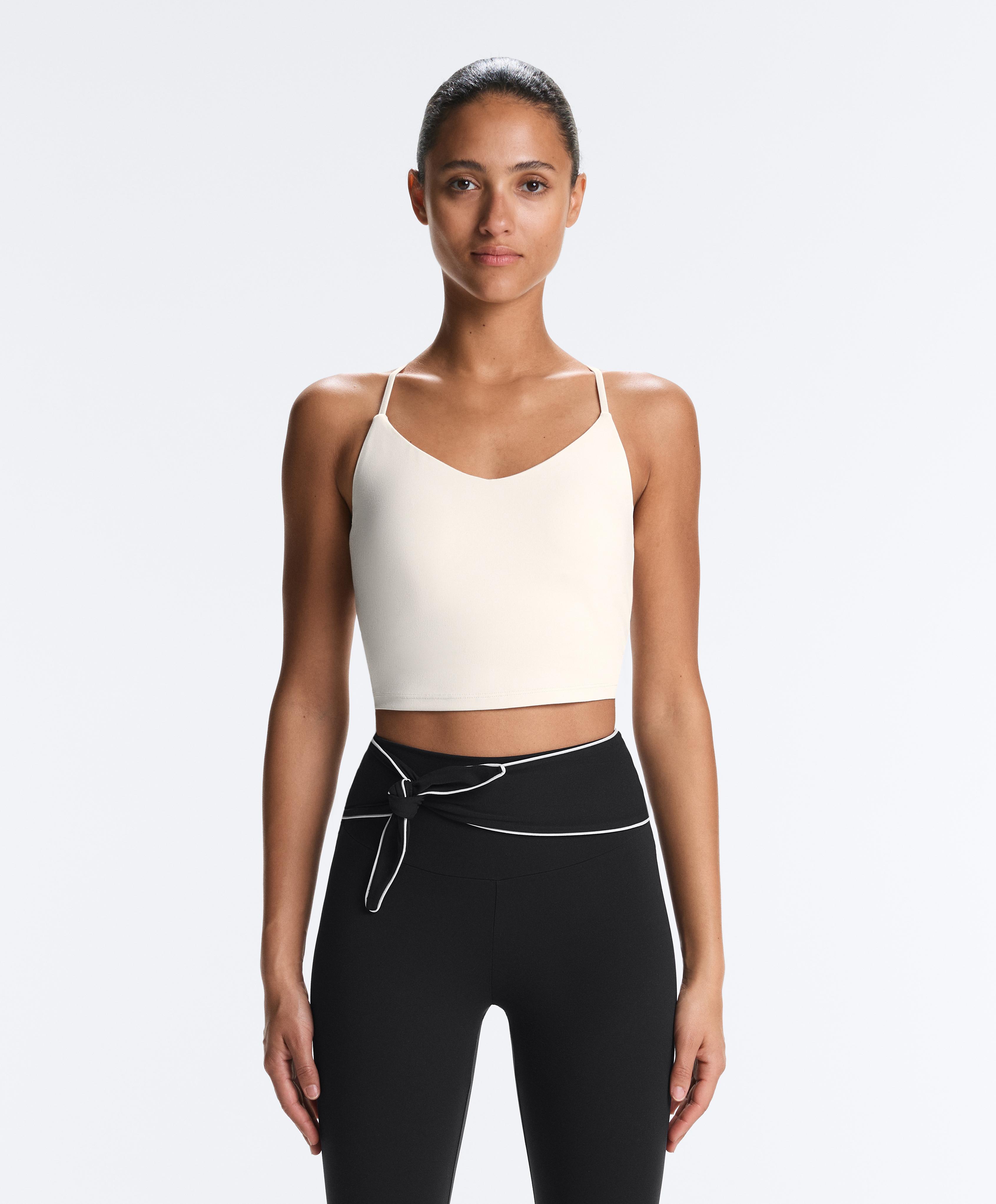 Comfortlux tank top with adjustable straps — PALE ECRU