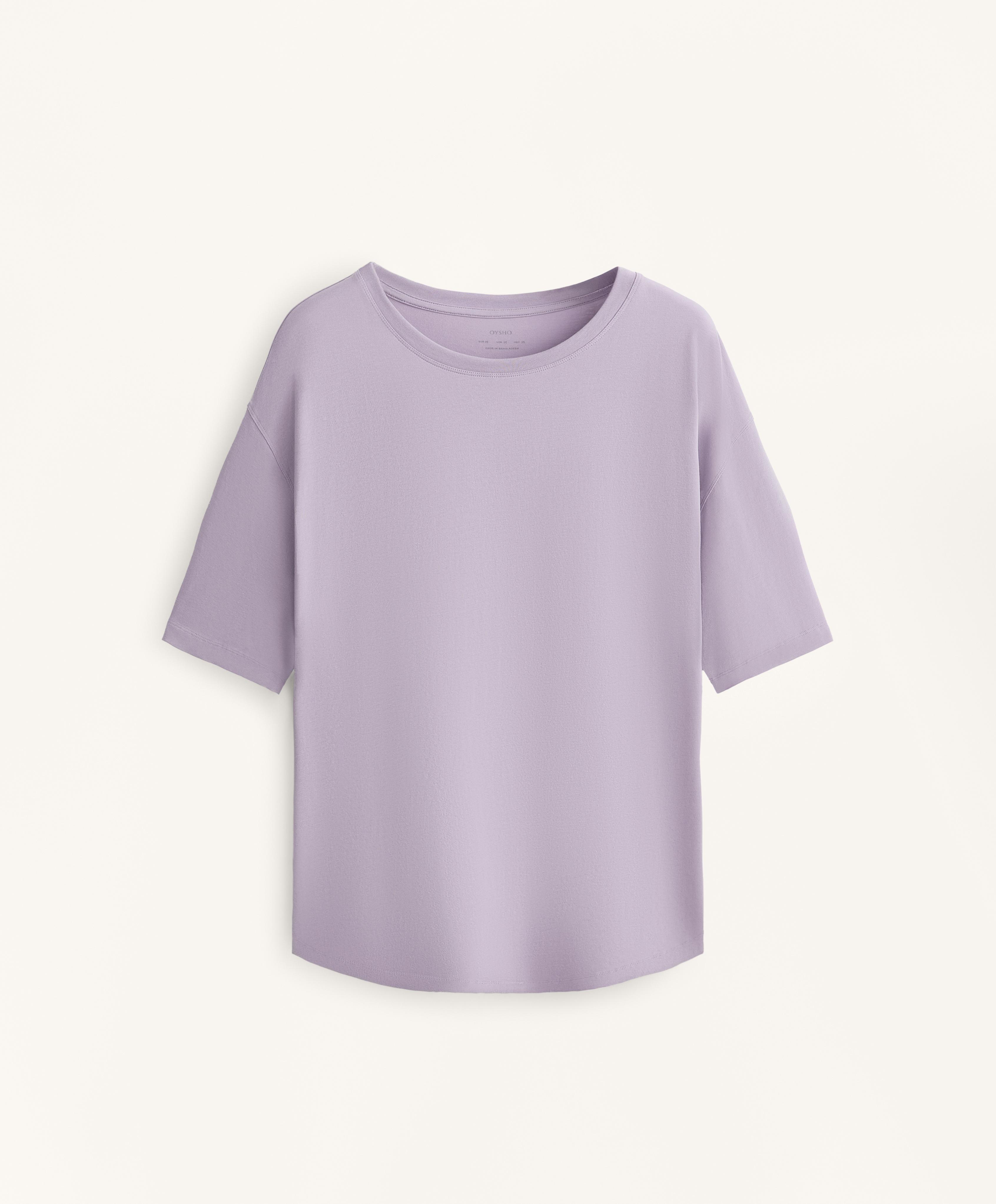 Short sleeve cotton blend T-shirt