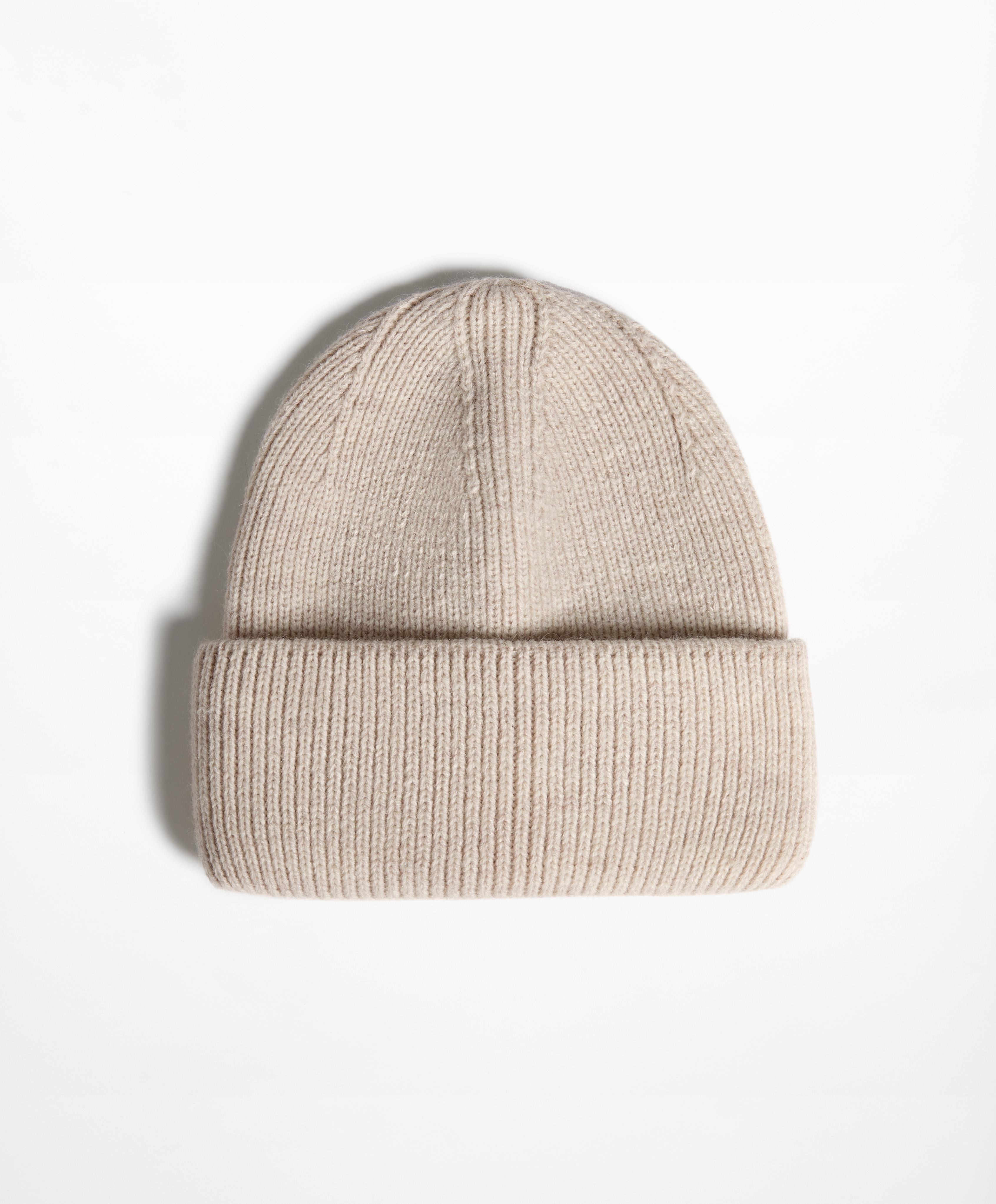 Rib knit beanie