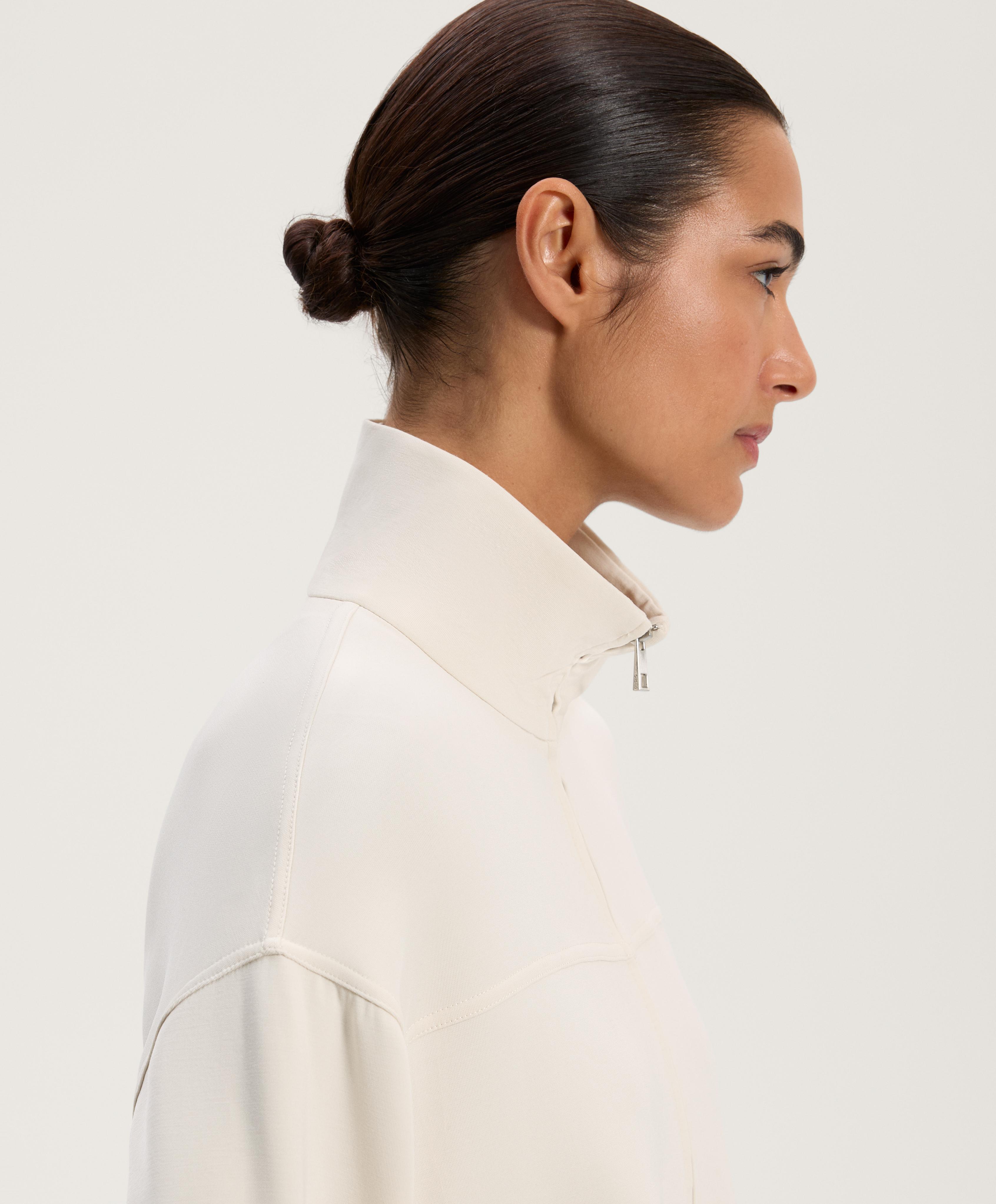 Long soft-touch jacket with modal and pockets - Sale Long soft-touch jacket with modal and pockets - Sale