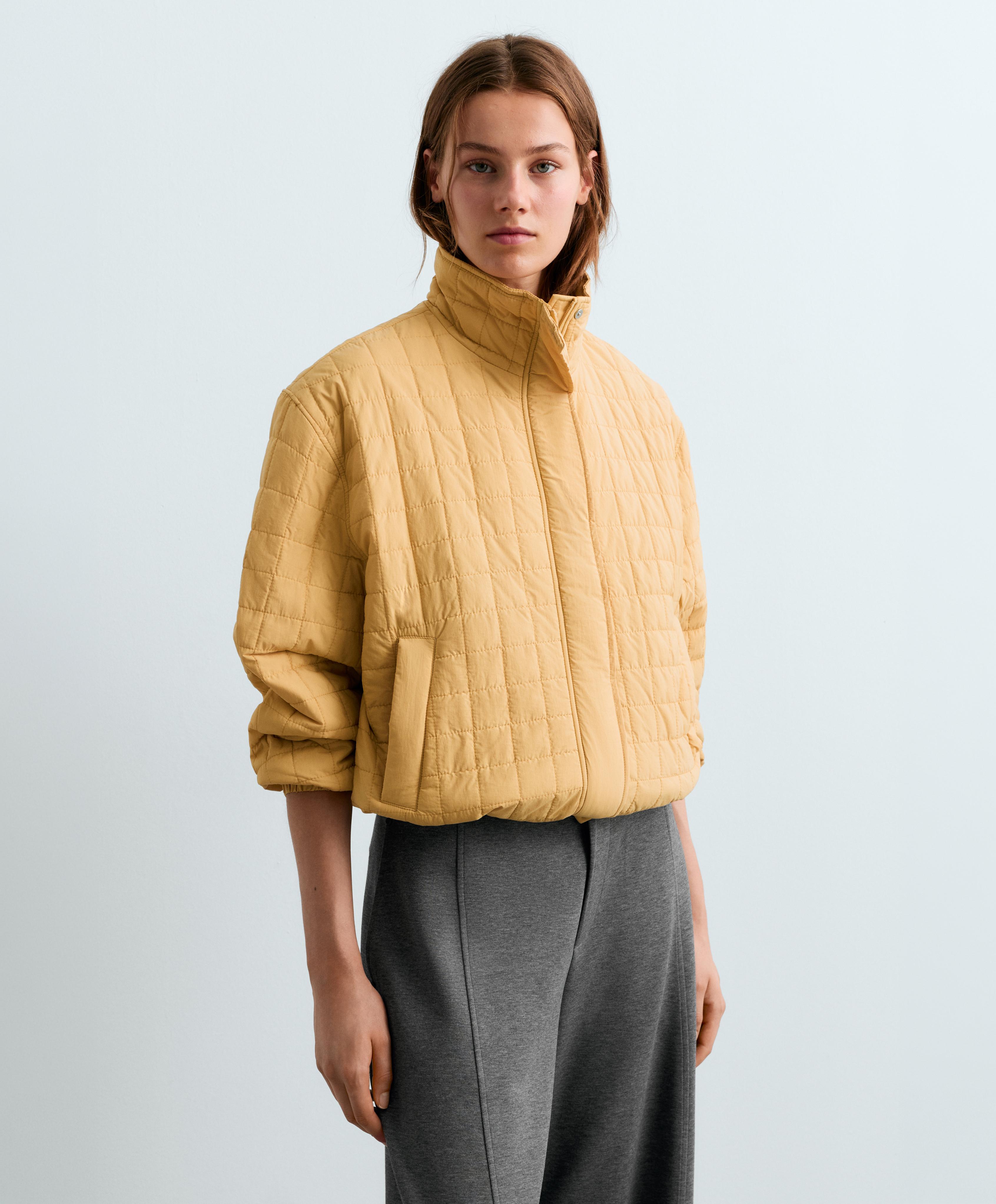 Short FELLEX® AEROGEL padded jacket — OCHRE