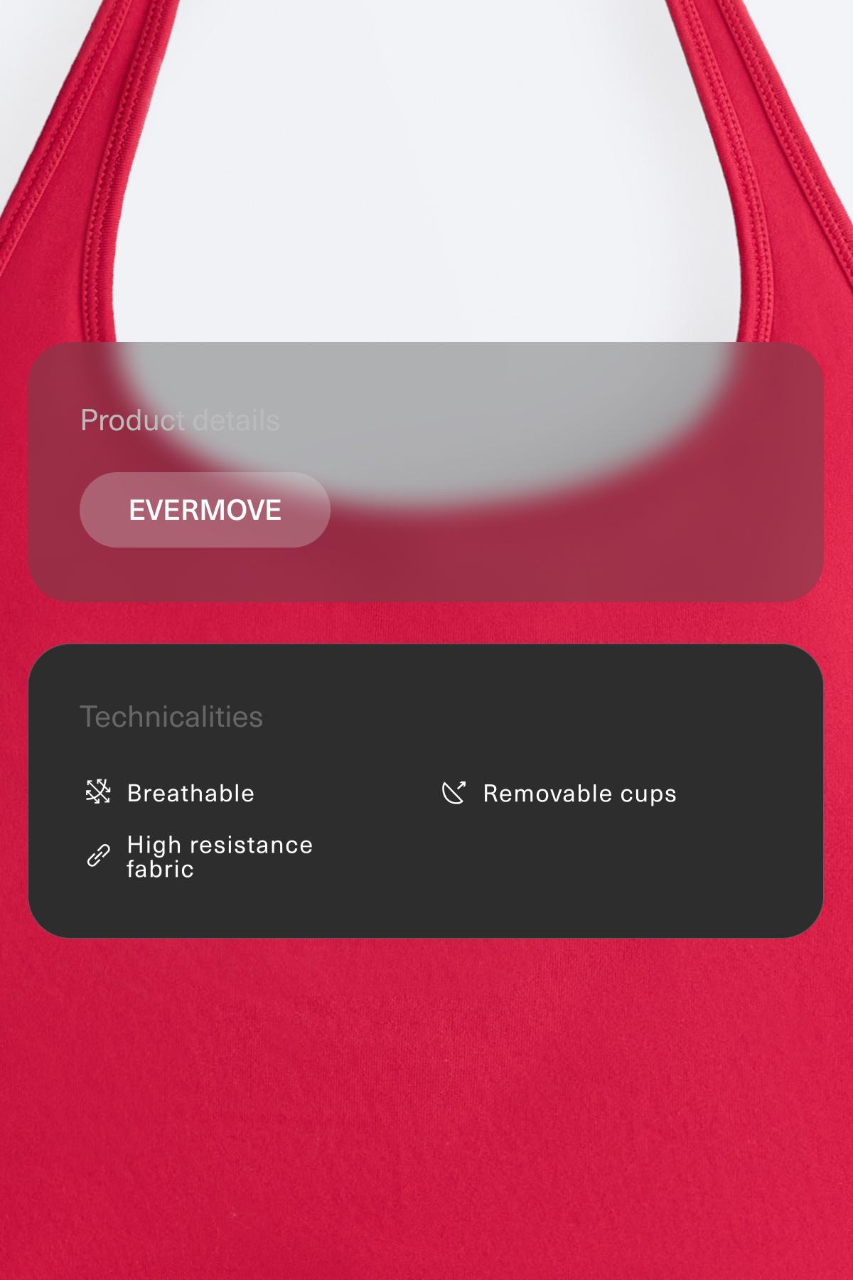 Evermove halter tank top — RED