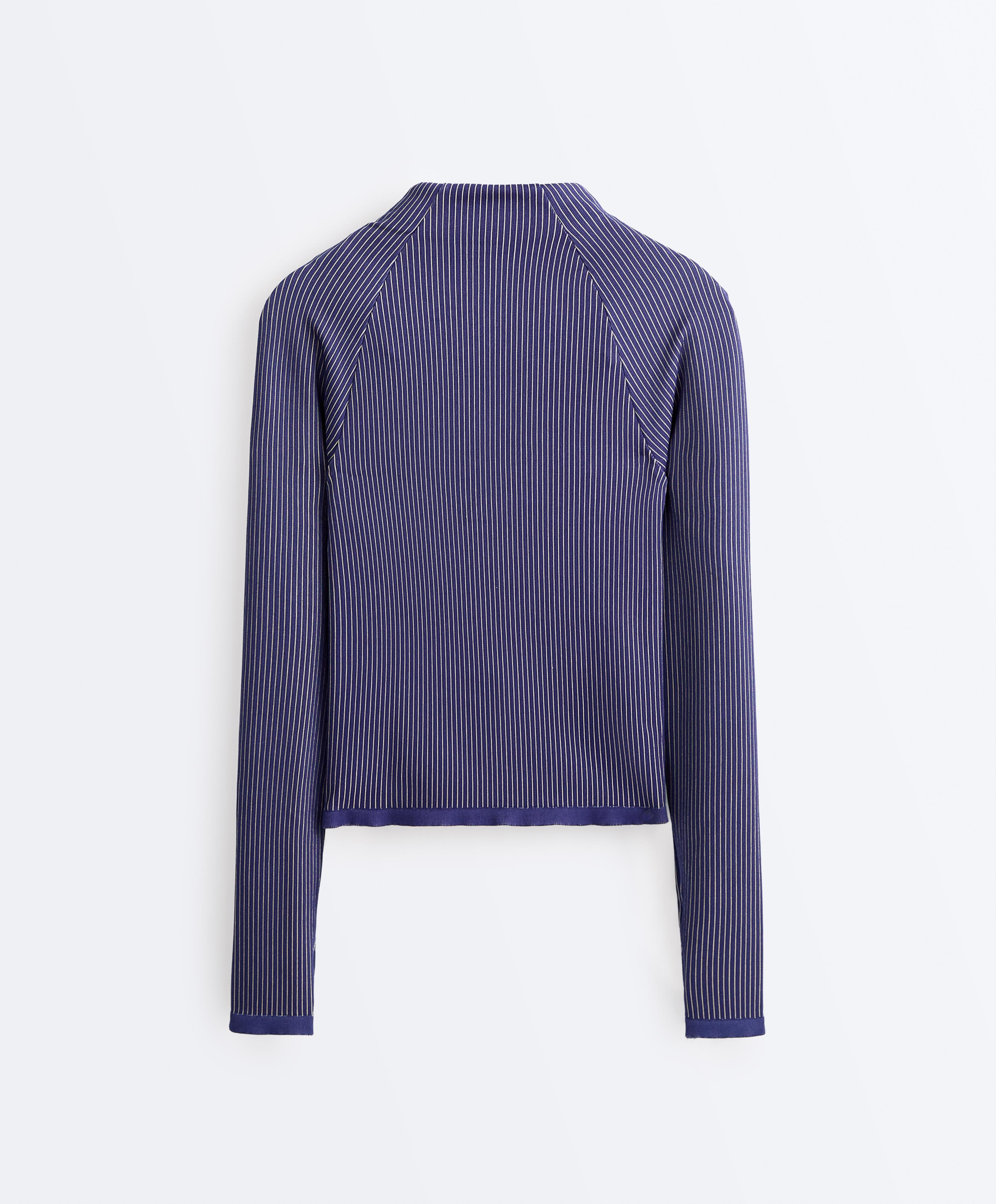 Long-sleeved technical T-shirt — COBALT