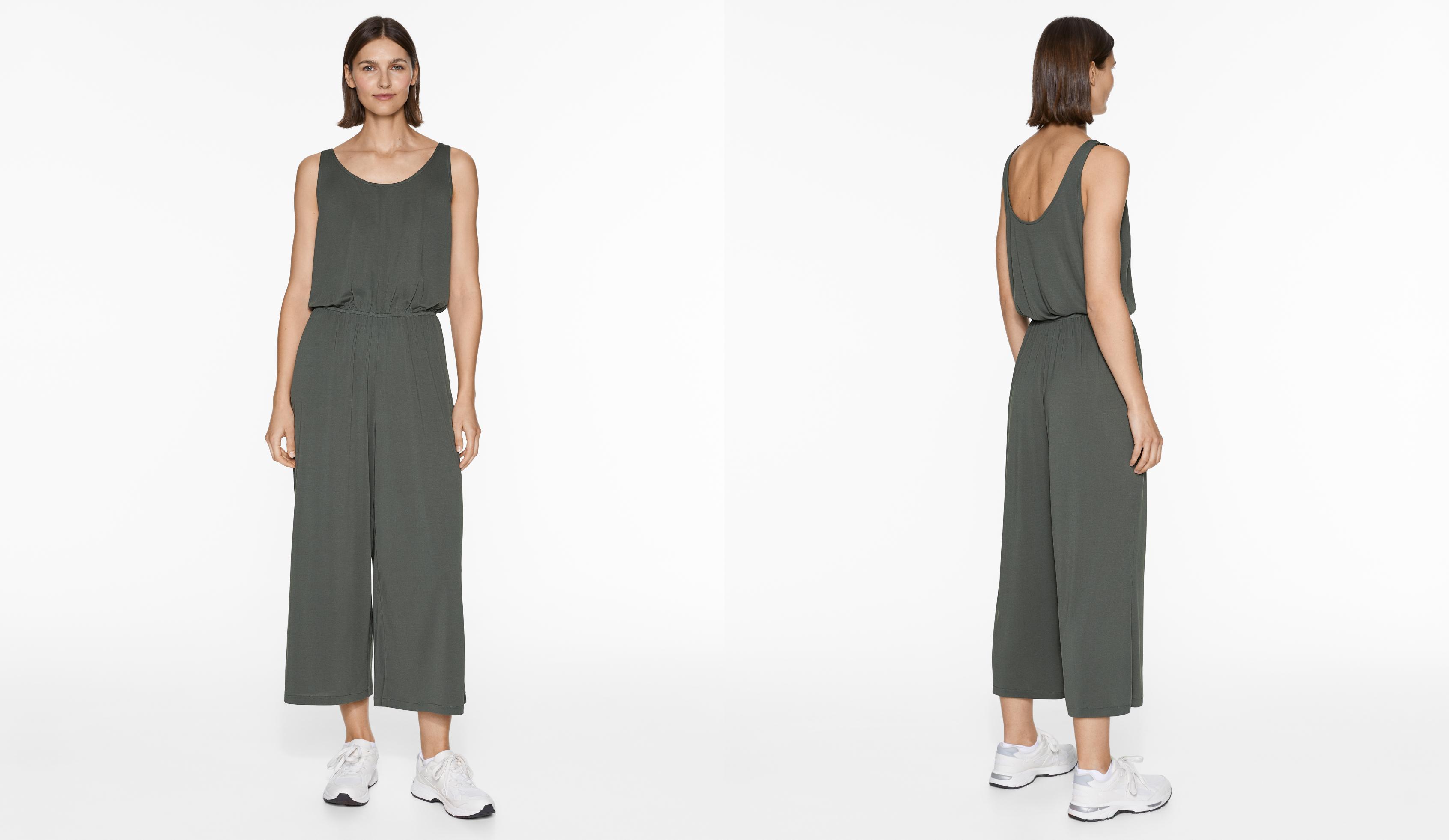 Modal blend midi jumpsuit