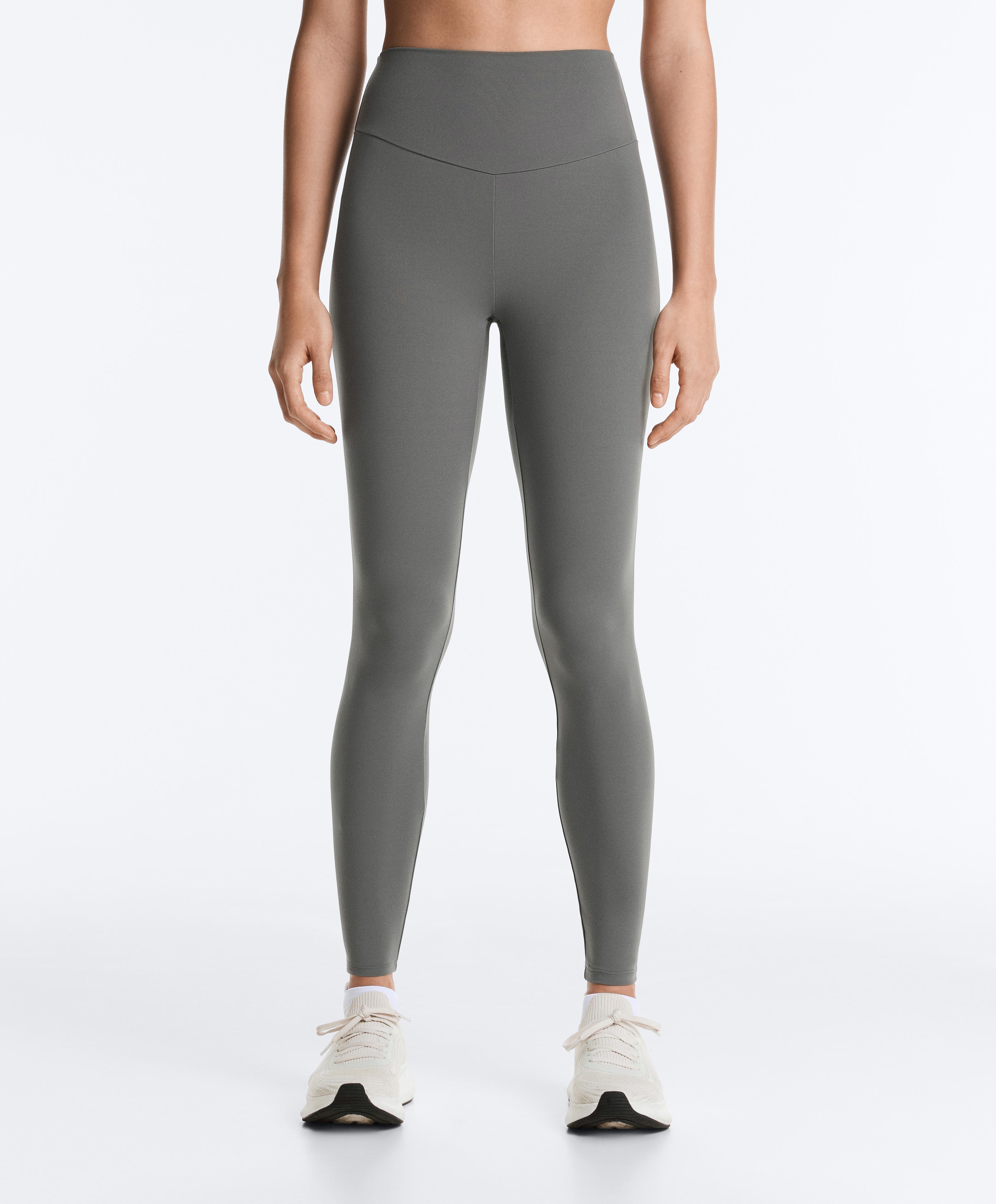 Comfortlux high-waisted ankle-length leggings — MID GREY