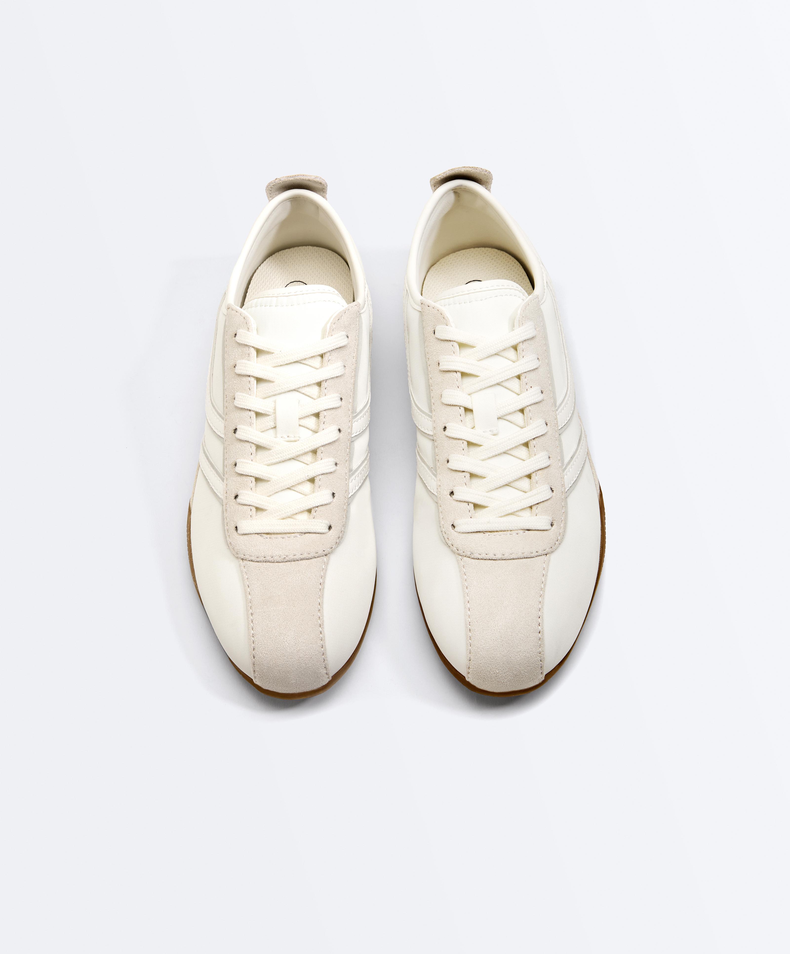 Soft nylon trainers — WHITE