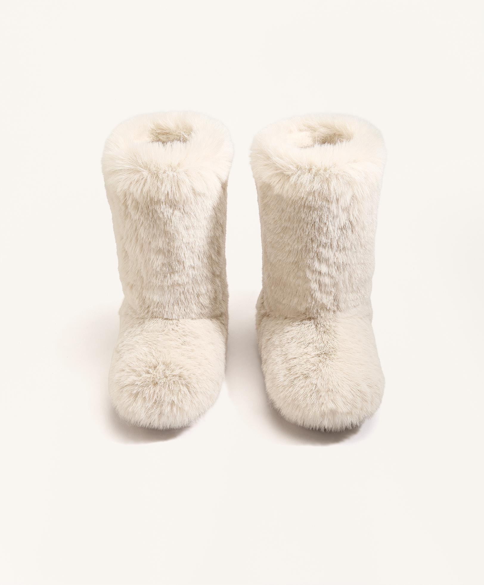 Technical faux-fur effect boot - Sale