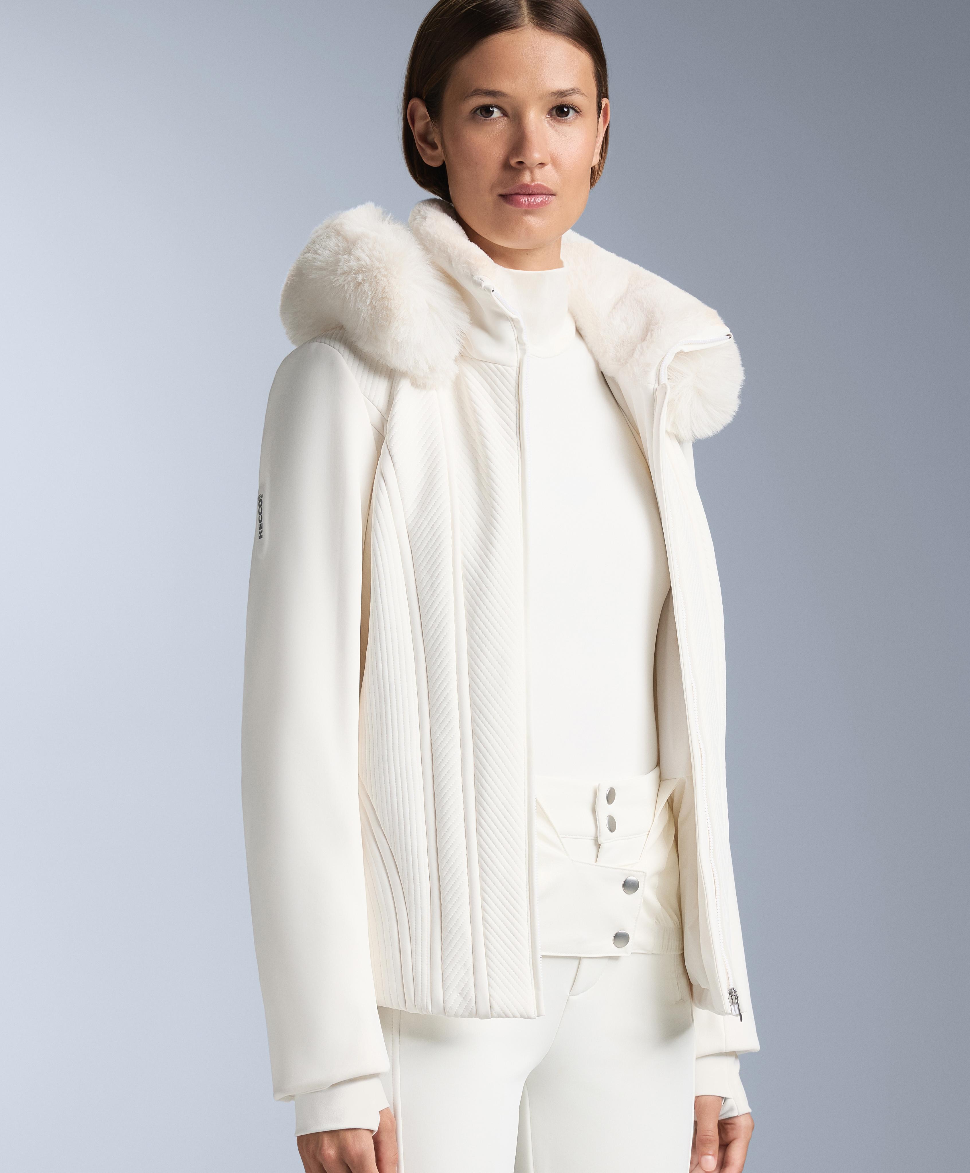 Primaloft® SKI water-resistant super-fitted jacket — WHITE 
