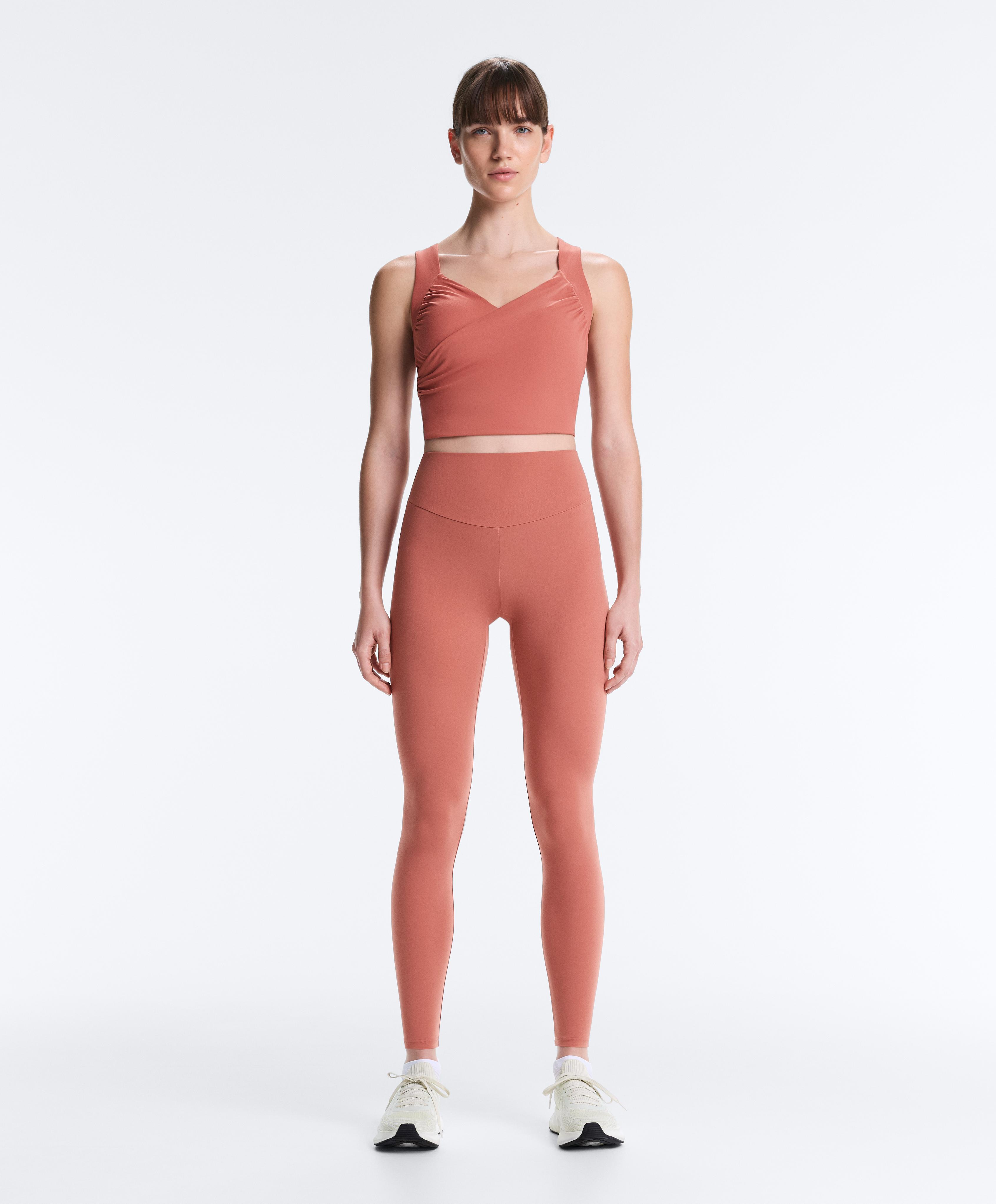 Comfortlux crossover tank top — ROSETTE BLUSH