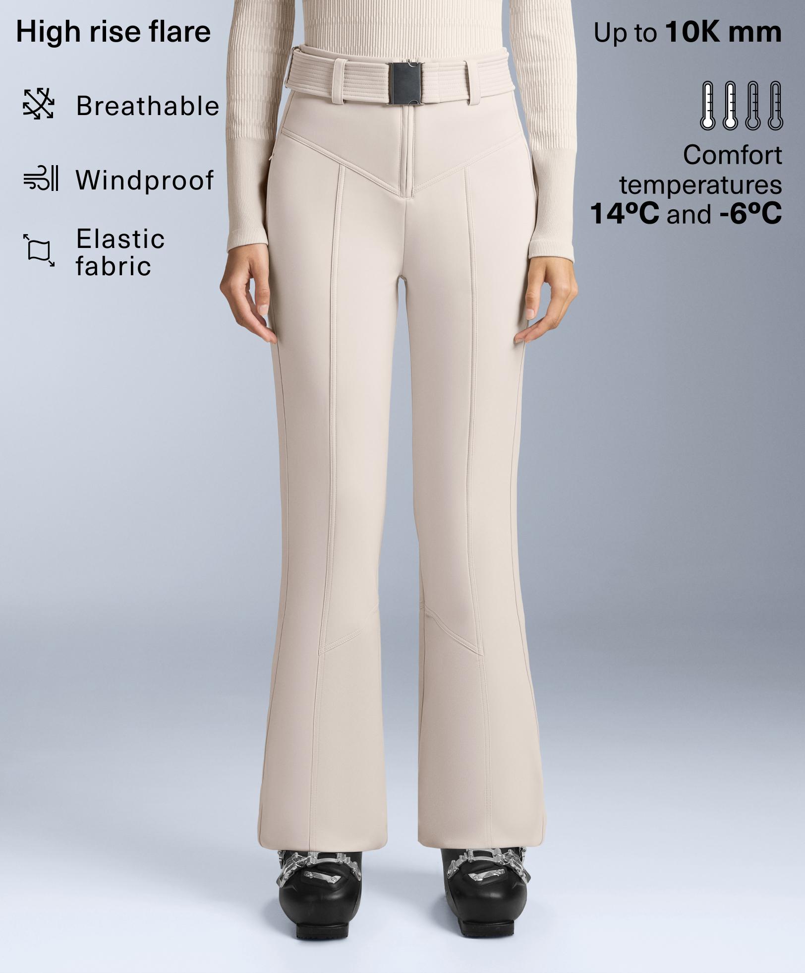 Pantalon élastique flare taille haute SKI résistant à l'eau - Soldes Pantalon élastique flare taille haute SKI résistant à l'eau - Soldes