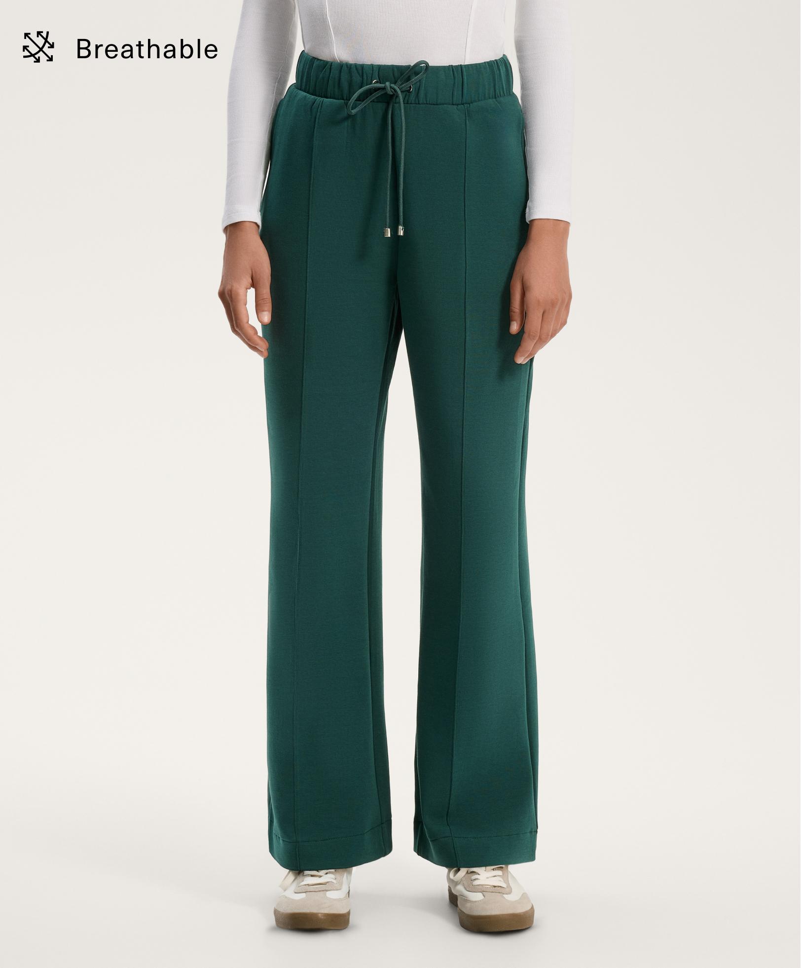 Relaxed cotton-blend seam trousers Relaxed cotton-blend seam trousers