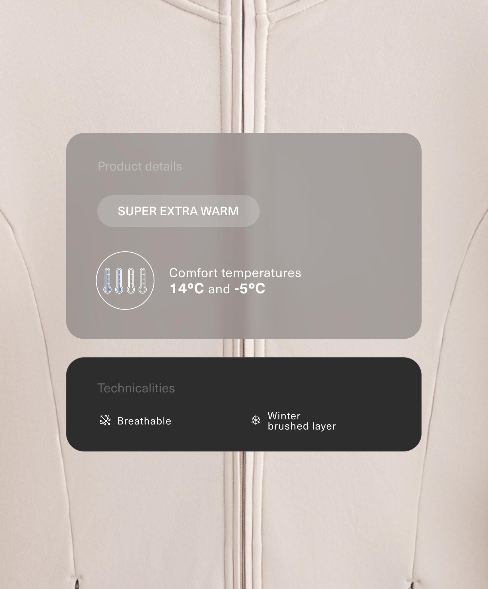 Uzun, Dikişsiz, Süper Ekstra Warm Teknik Ceket