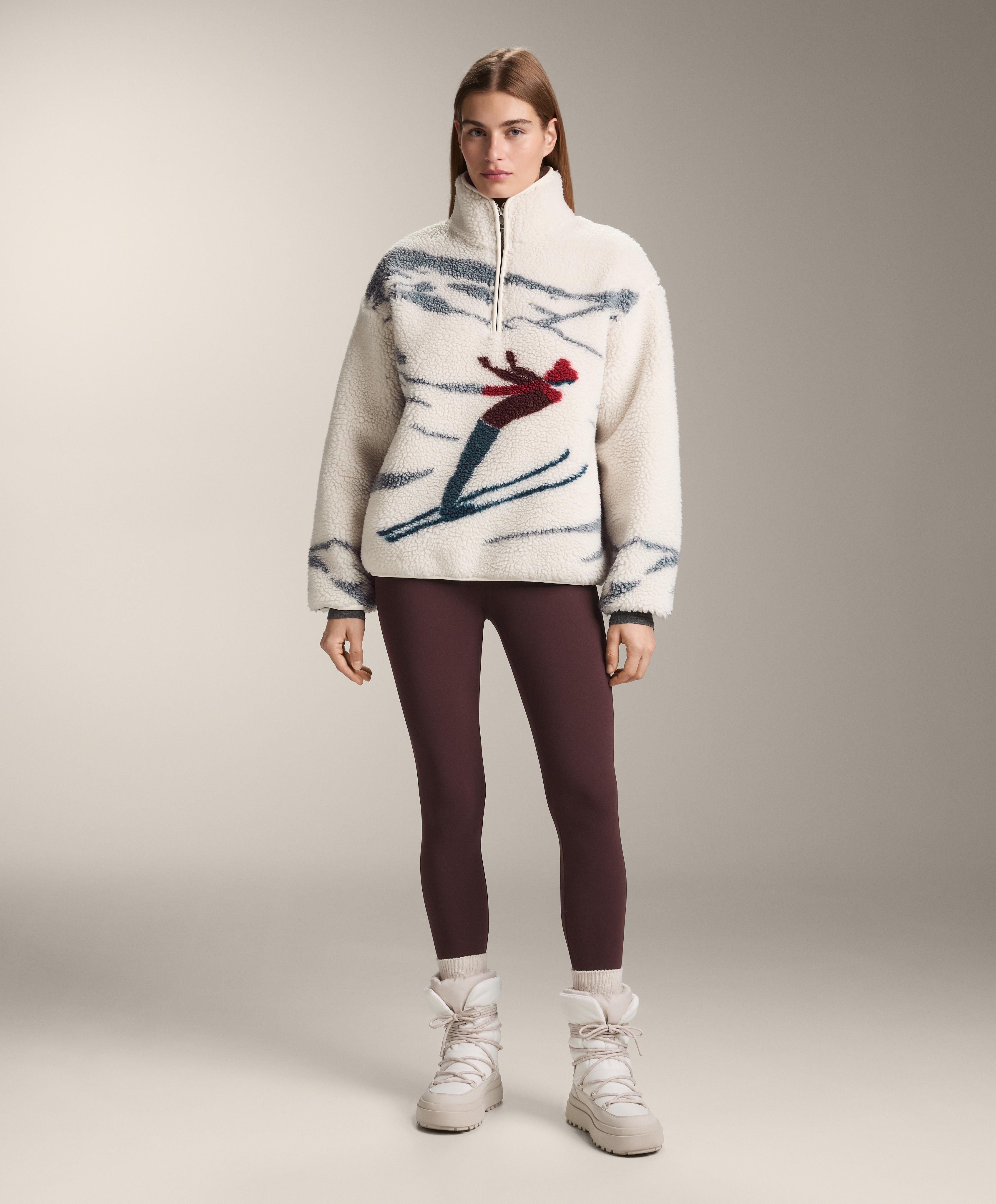 Half-zip skier faux-shearling jacket - Sale Half-zip skier faux-shearling jacket - Sale