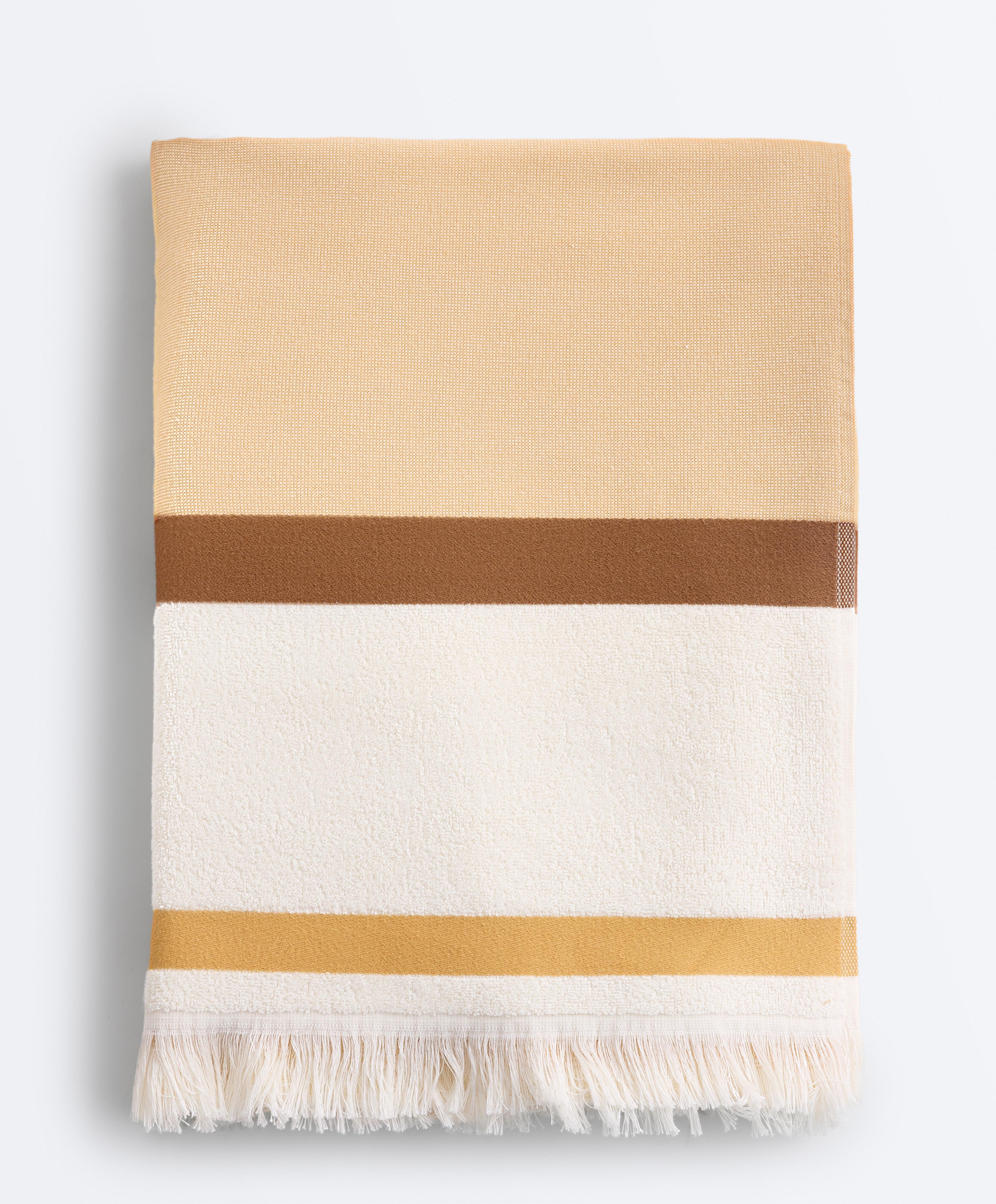 100% cotton stripe towel