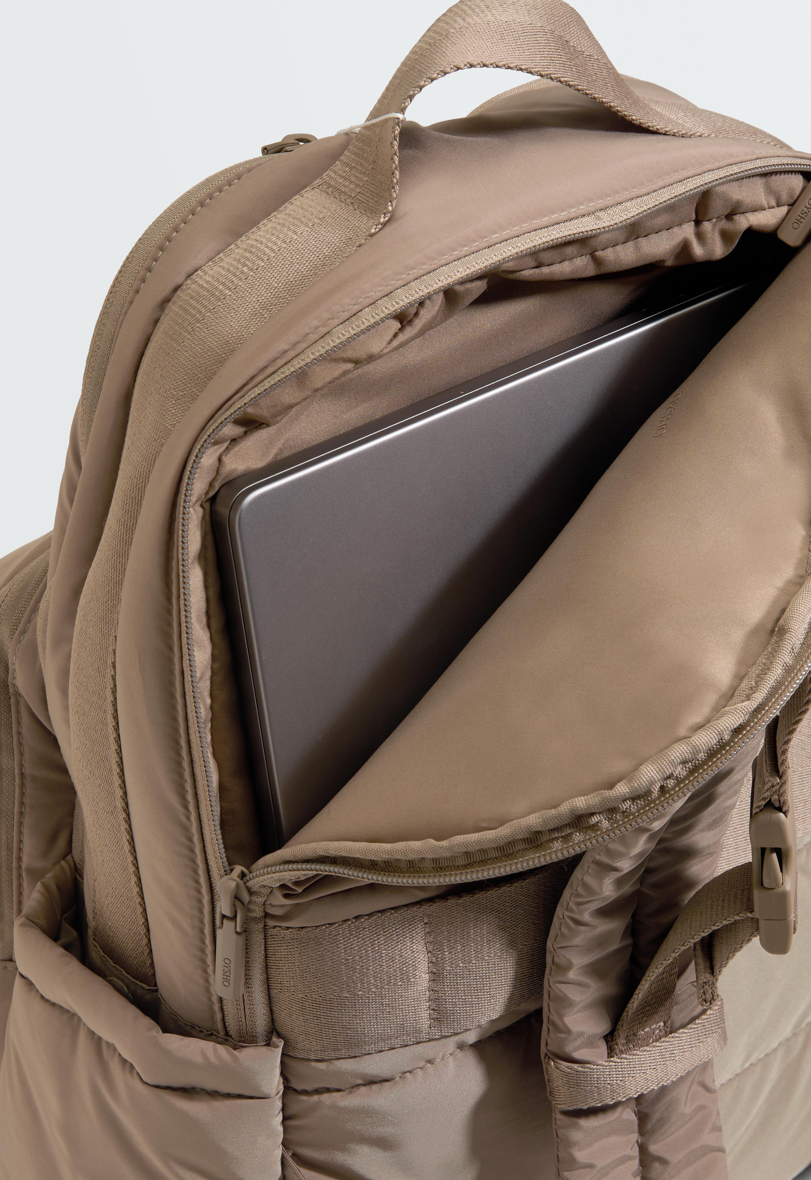 Maxi maternity backpack — TOASTED BROWN