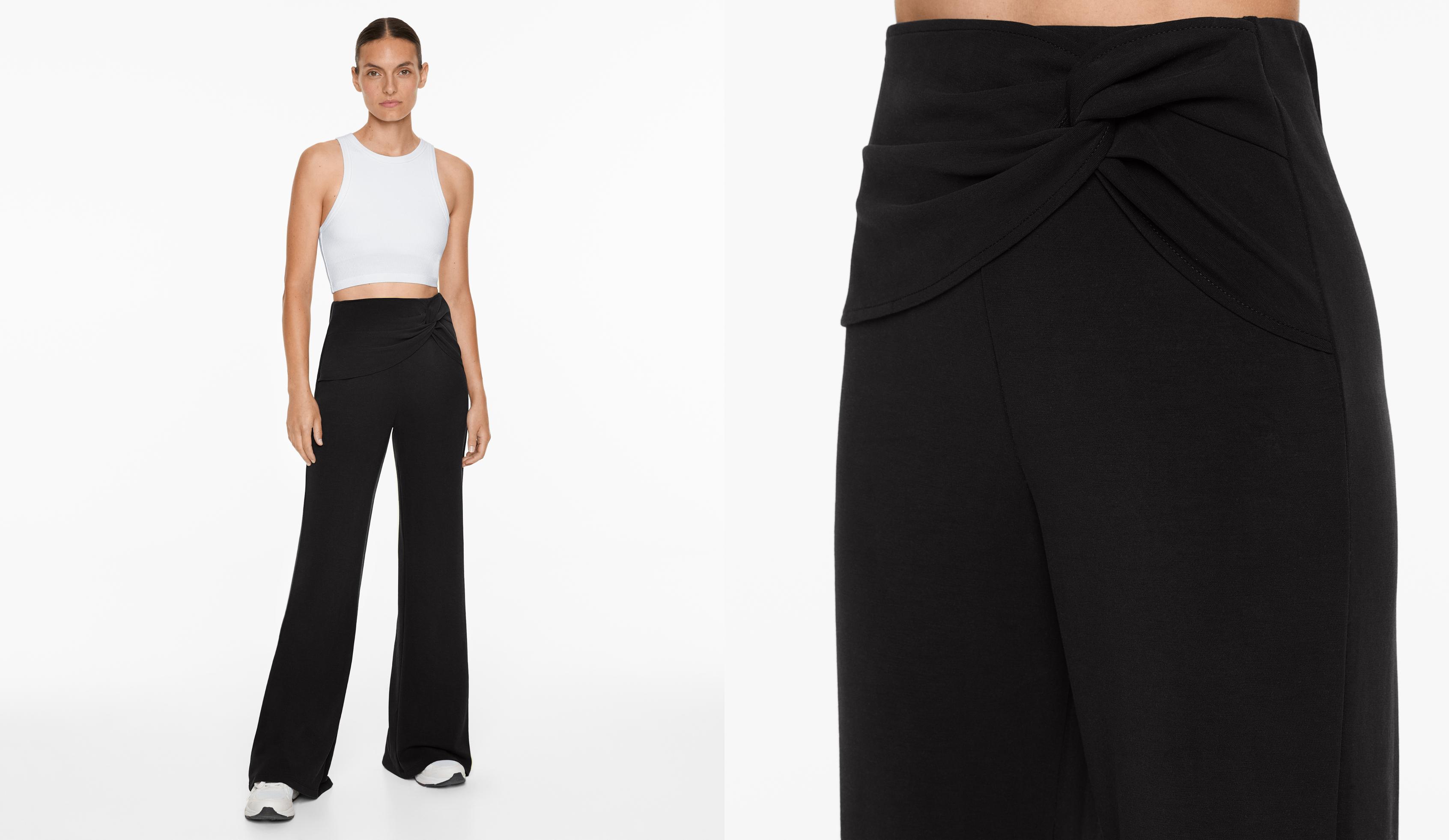 Flare trousers with modal