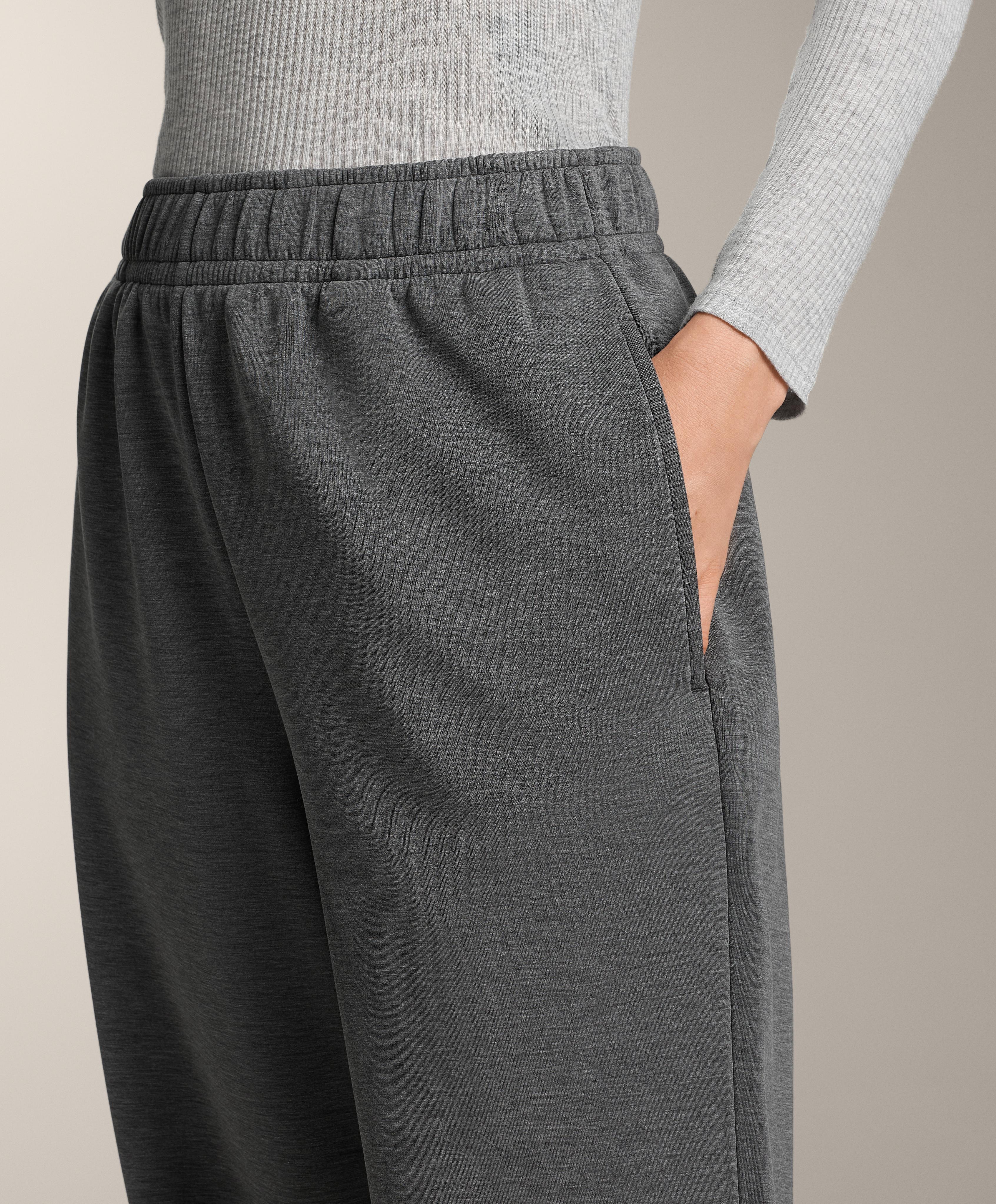 Brushed marl modal joggers — ASPHALT GREY