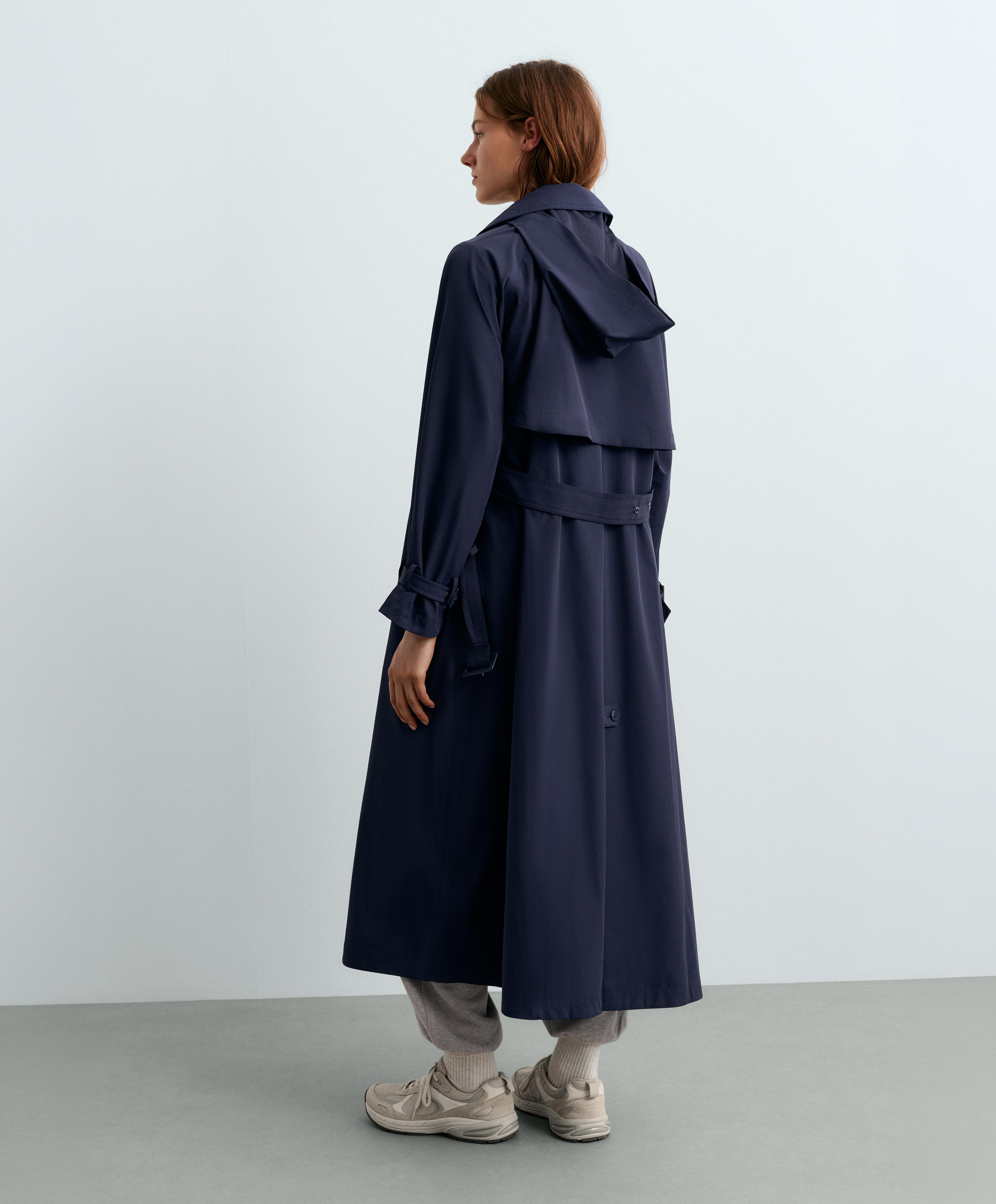 Extra lightweight 10k waterproof long jacket — MIDNIGHT BLUE