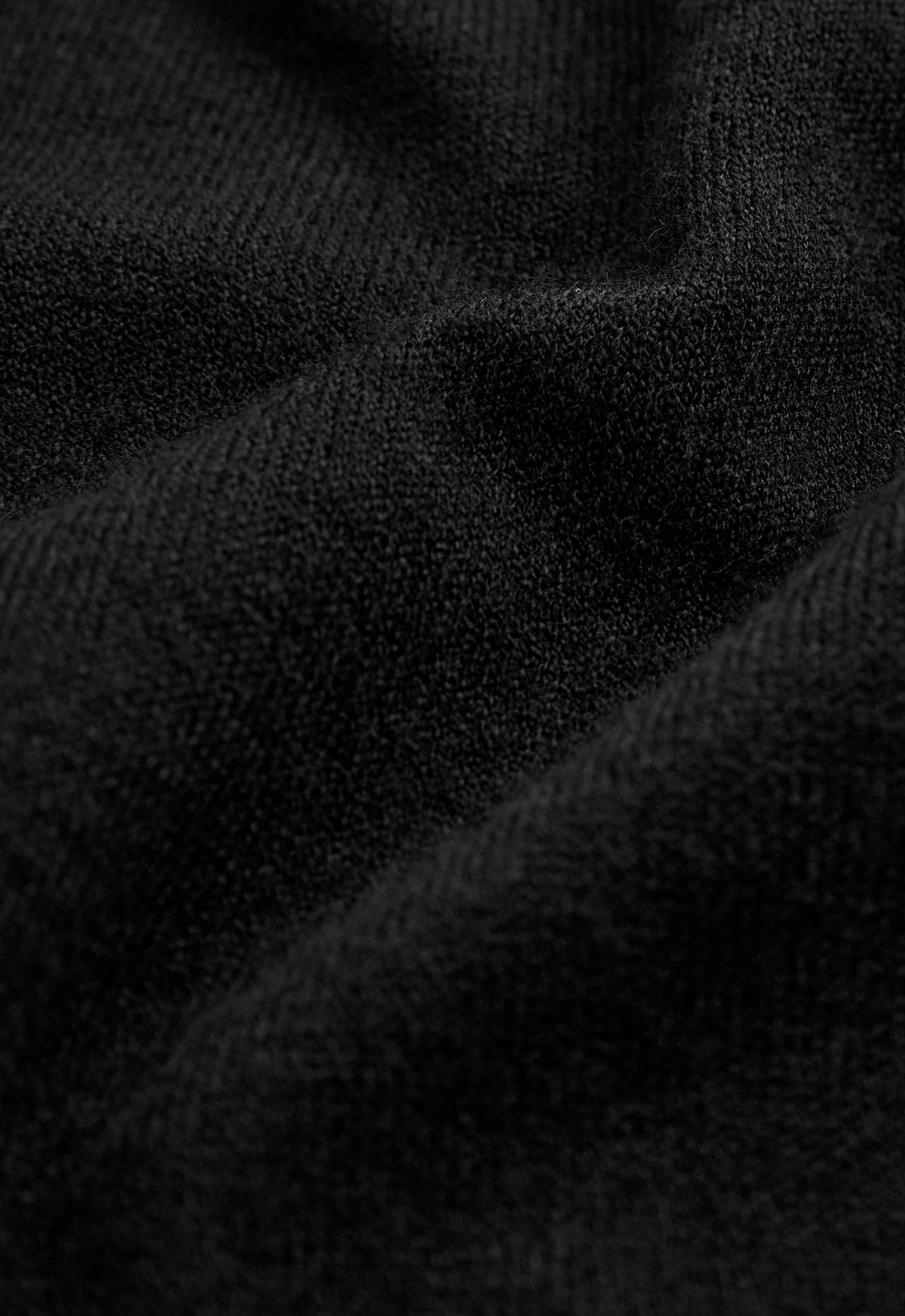 Balloon fluid-knit trousers — BLACK