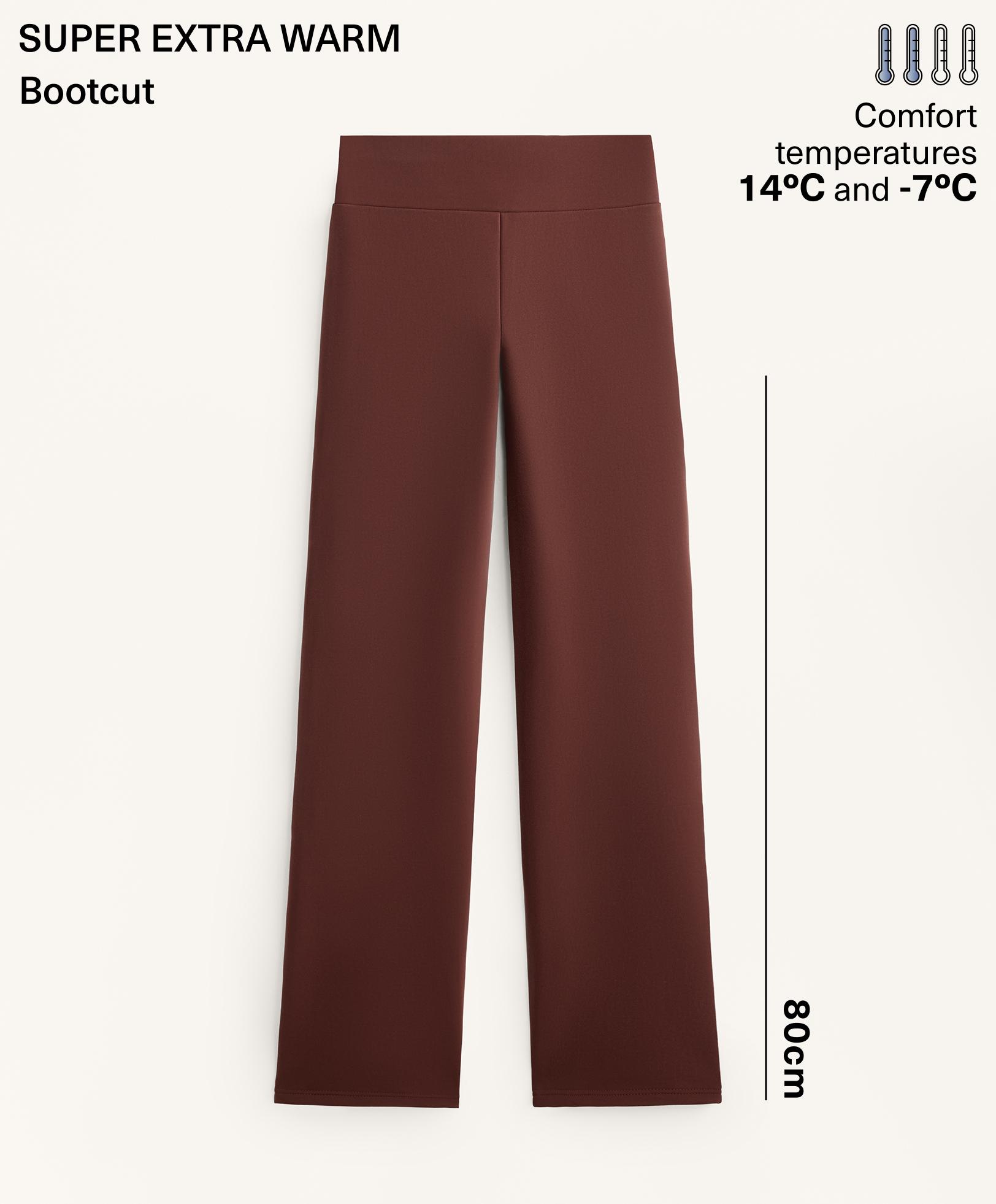 Besiūlės „high rise super extra Warm“ „bootcut“ kelnės Besiūlės „high rise super extra Warm“ „bootcut“ kelnės