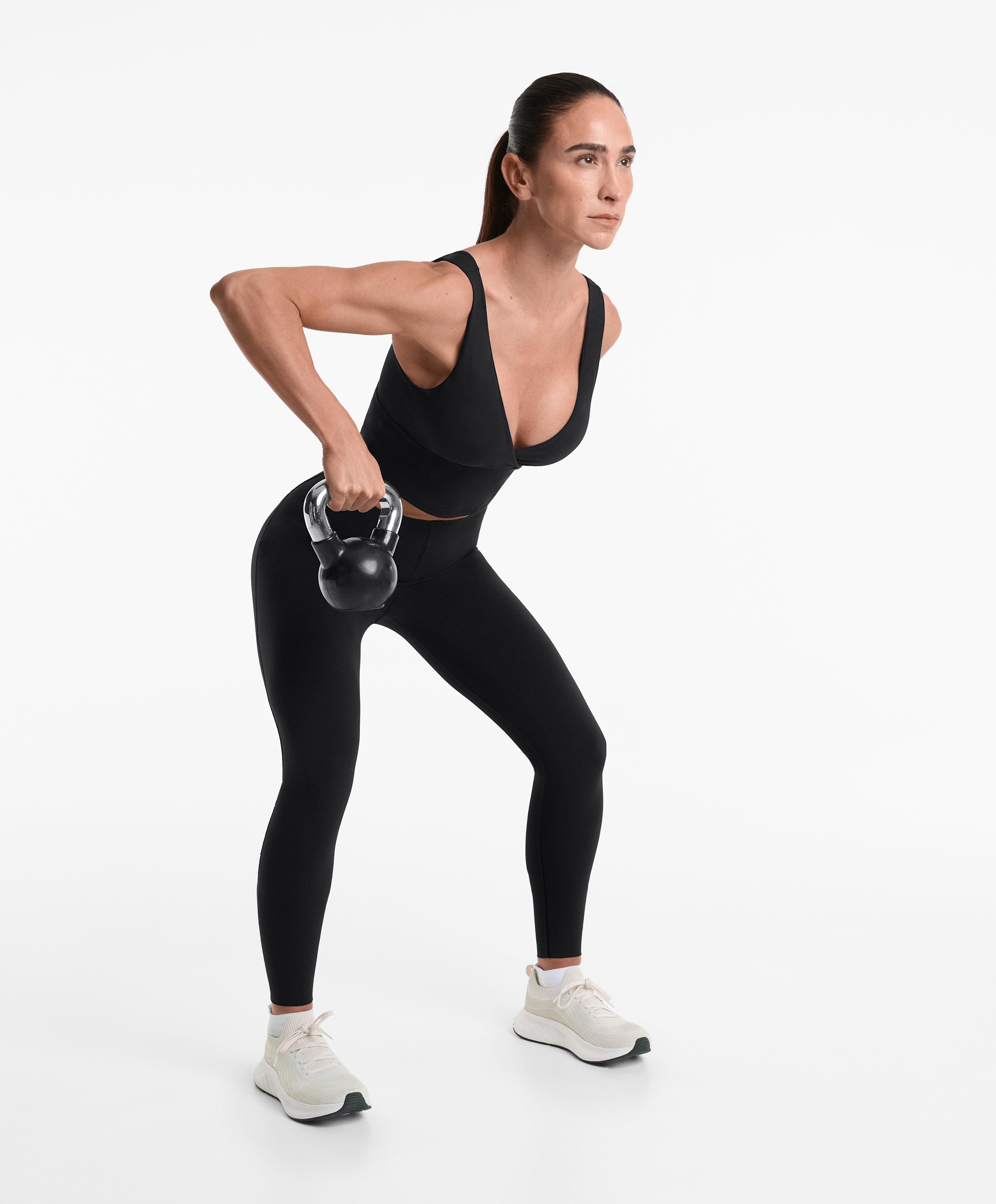 Extra Compressive Raise Up ankle-length leggings — BLACK