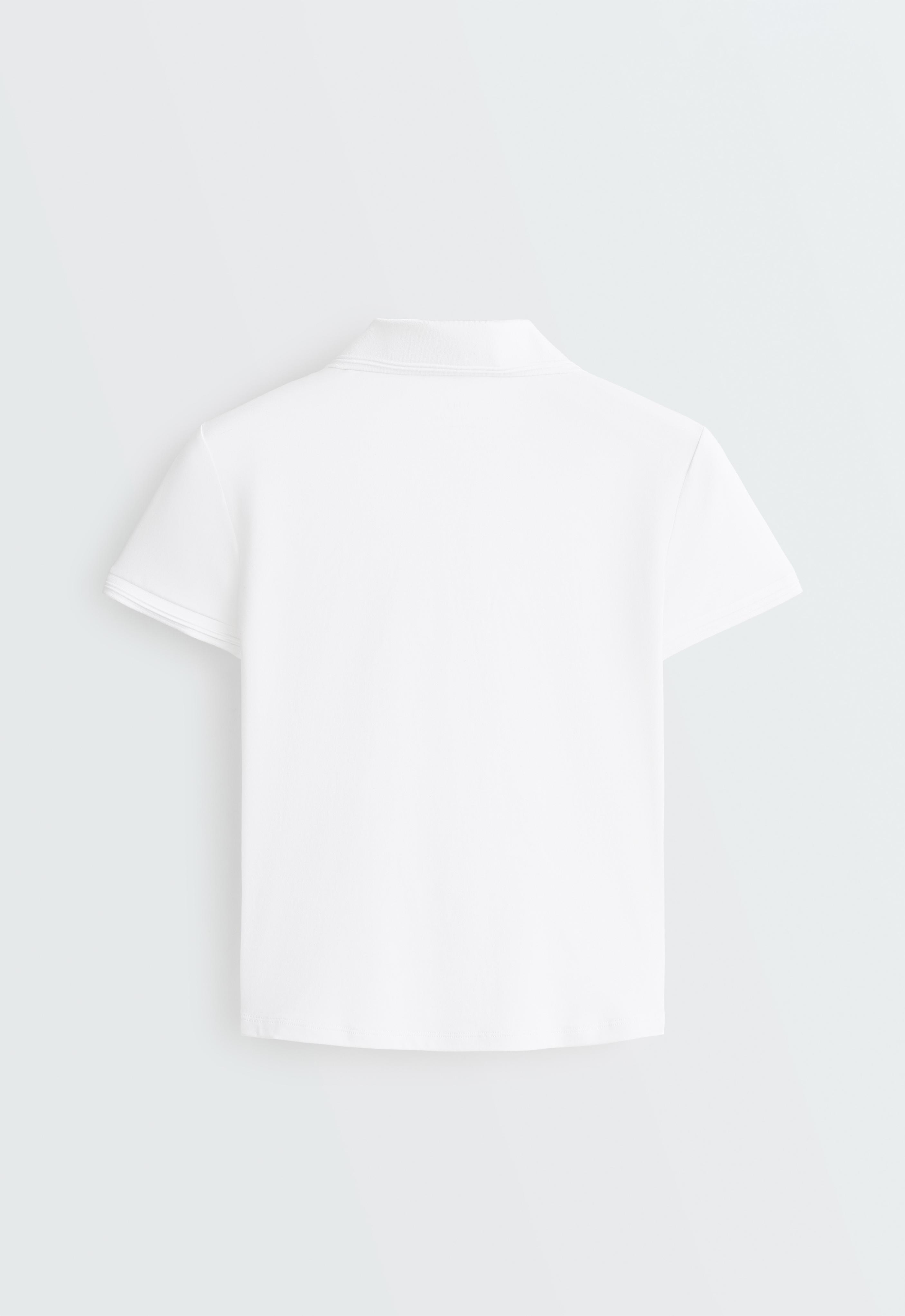 Short-sleeved Comfortlux polo shirt — WHITE 