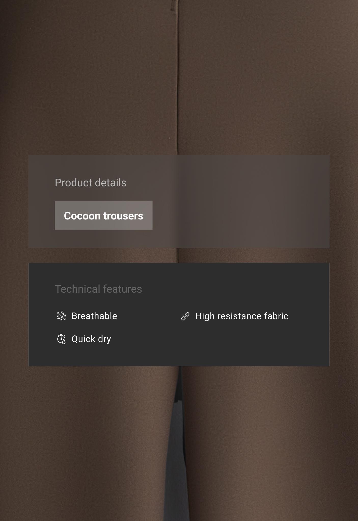 Neoprene-effect high-rise cocoon trousers Neoprene-effect high-rise cocoon trousers