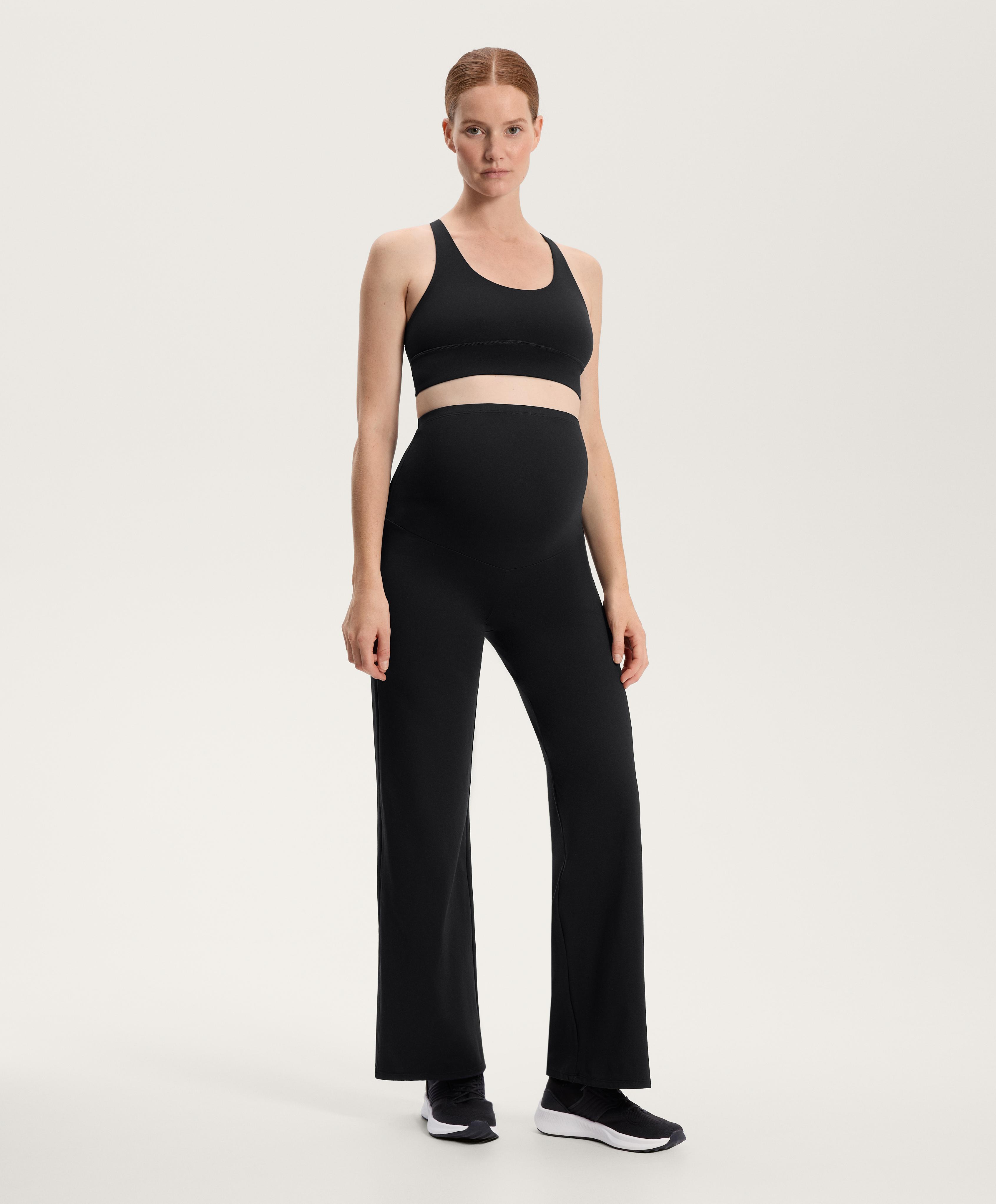 Black maternity Comfortlux straight trousers with bra total look Black maternity Comfortlux straight trousers with bra total look