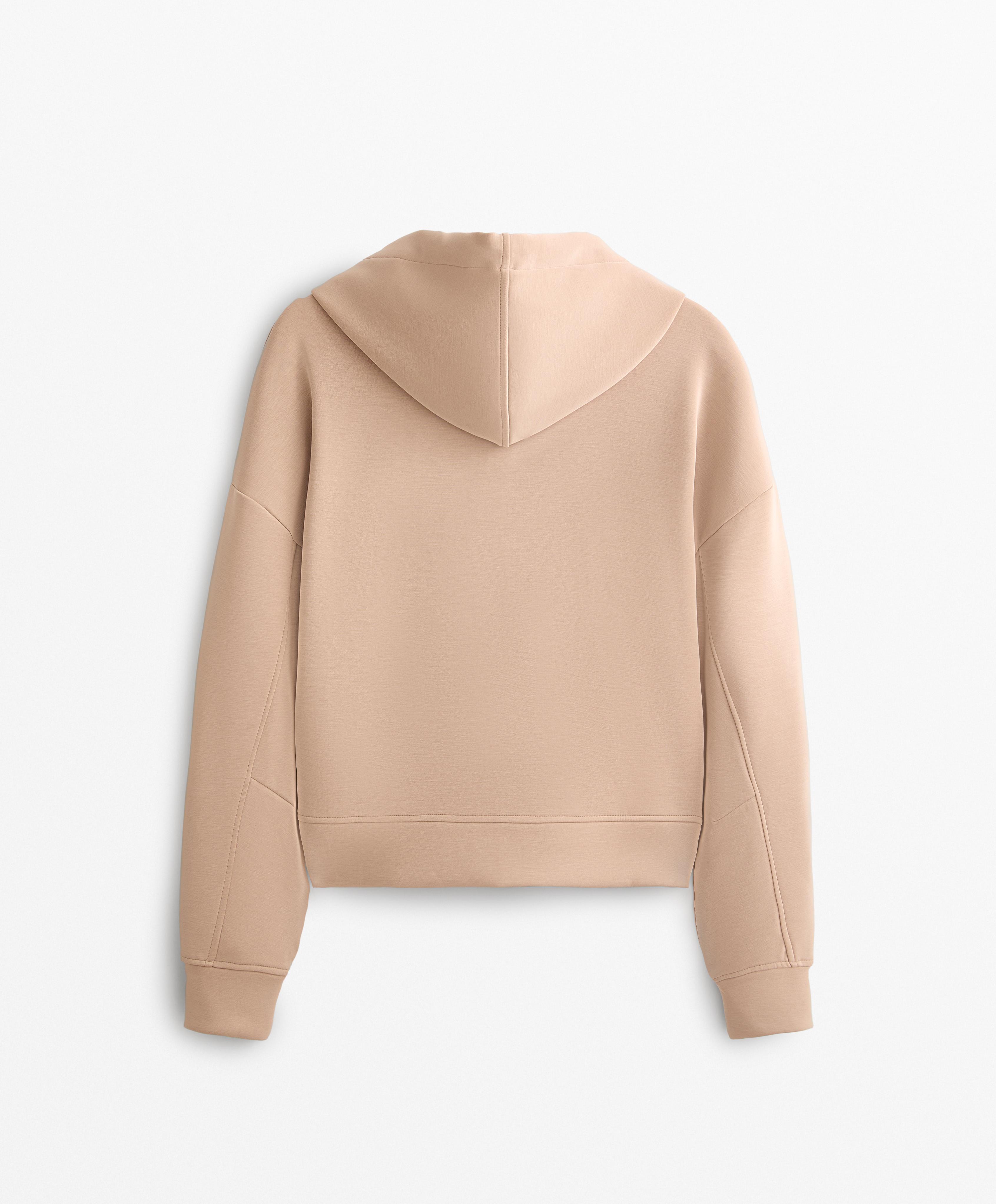 Brushed soft-touch jacket with modal