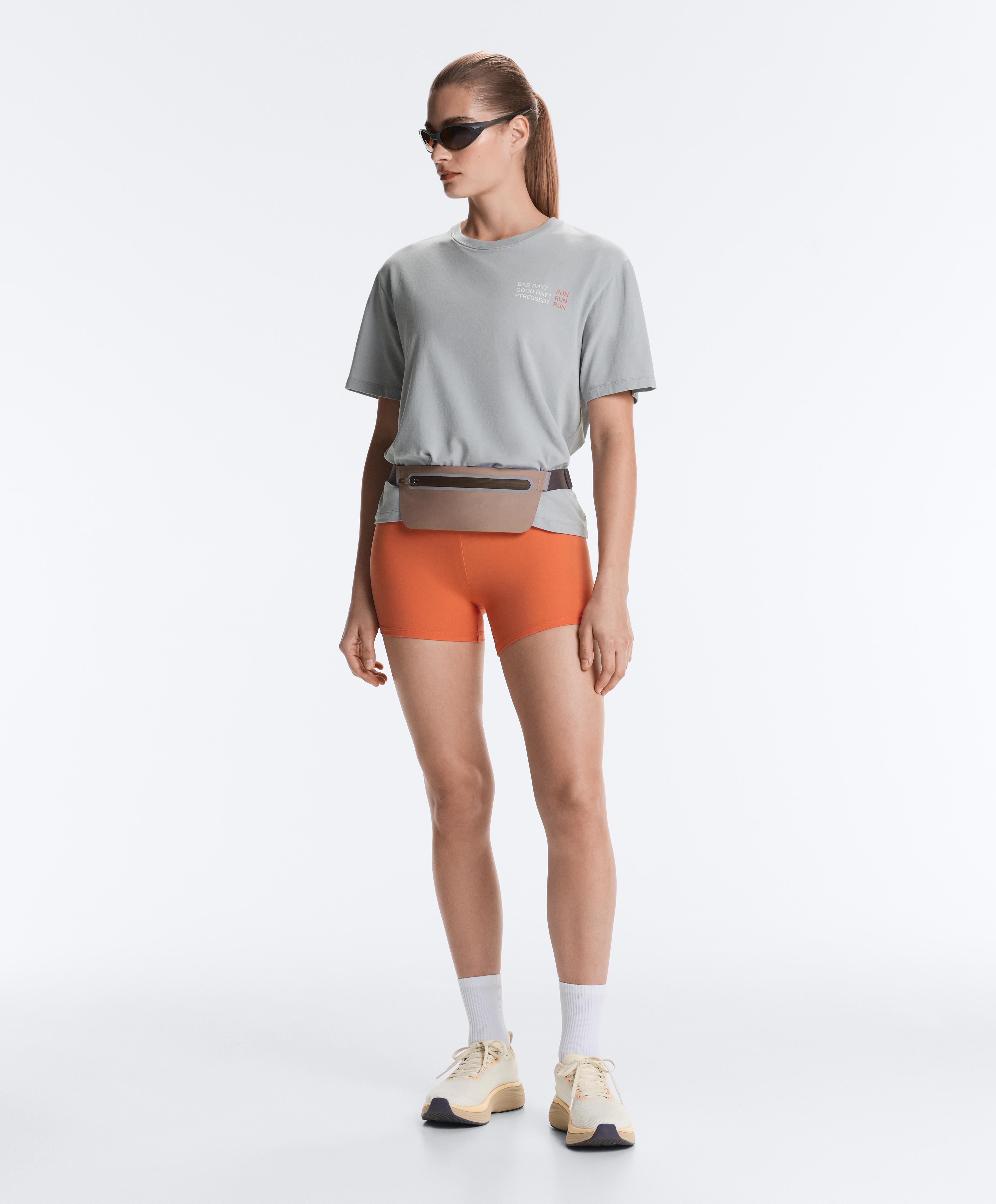 Comfortlux high-waisted 10cm hot pants — WASHED ORANGE